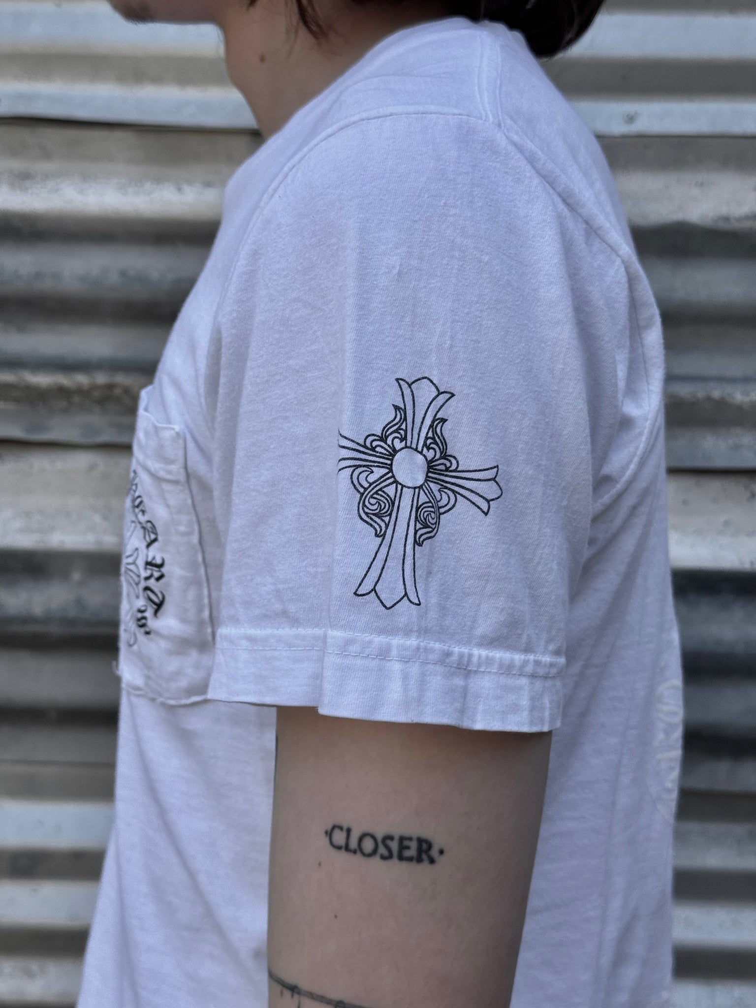 2000S CHROME HEARTS TONAL LOGO TEE