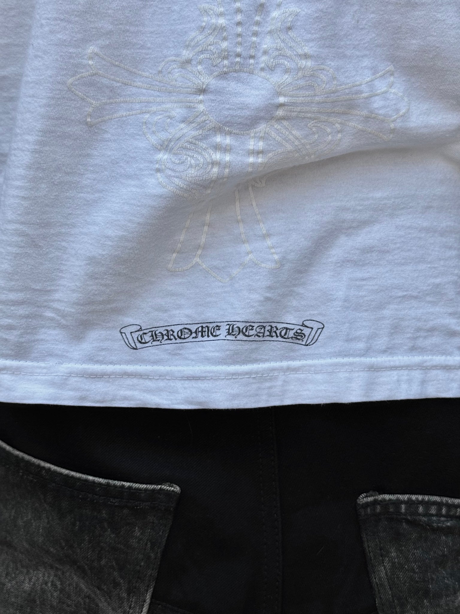 2000S CHROME HEARTS TONAL LOGO TEE