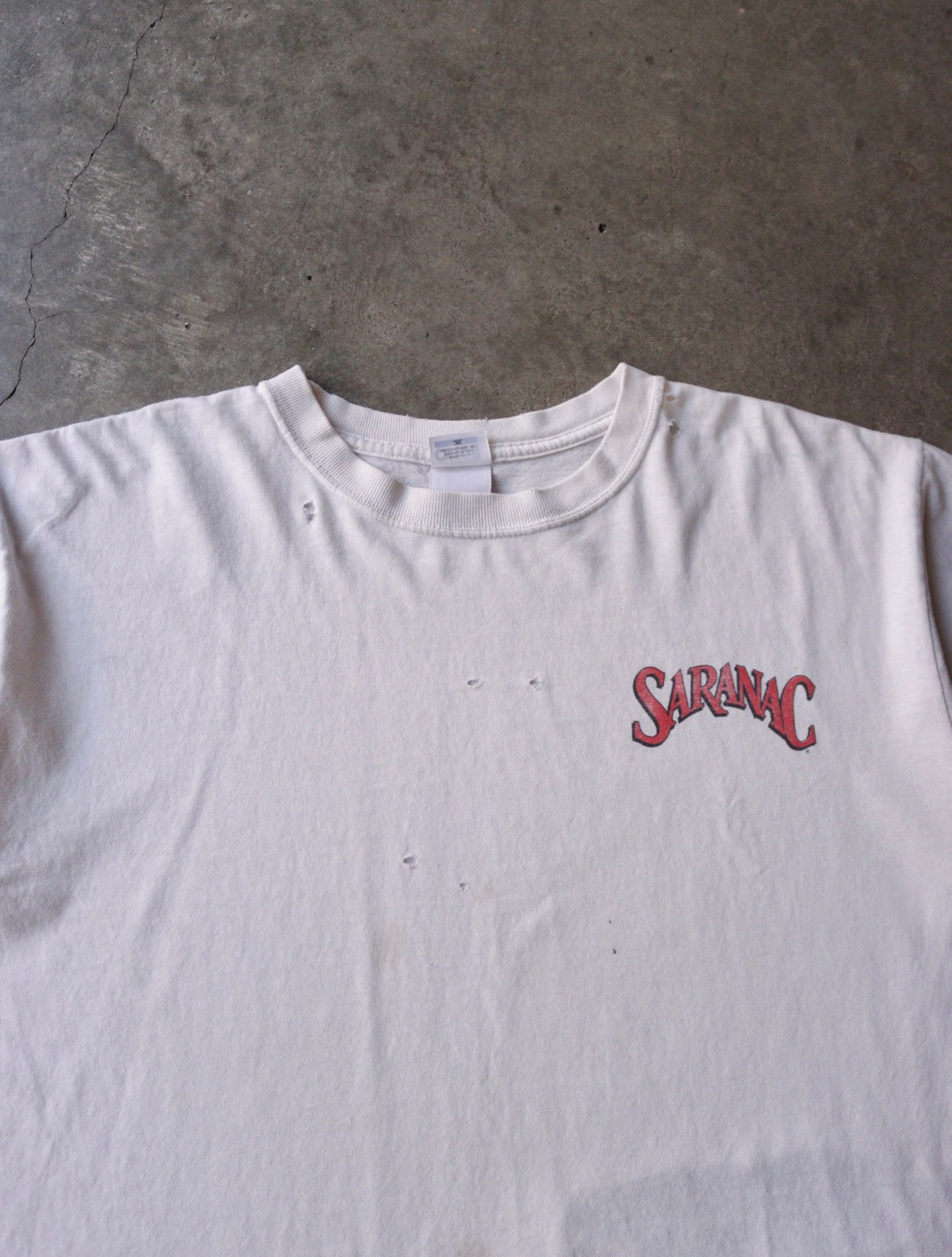 1990S DISTRESSED SARANAC TEE