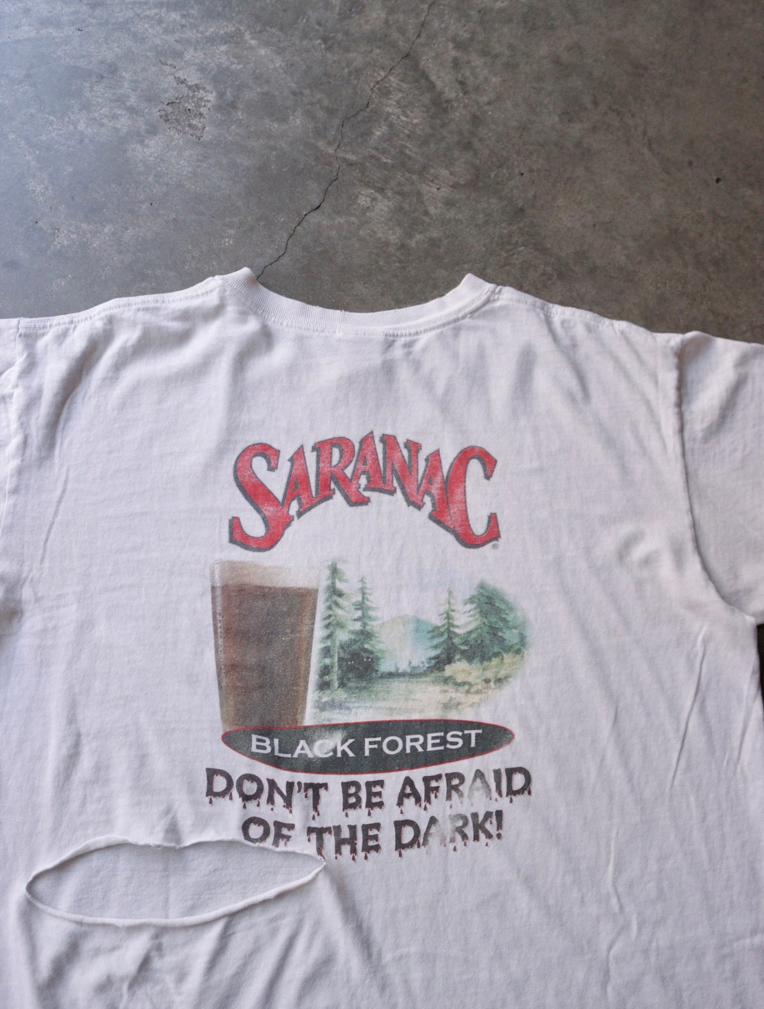 1990S DISTRESSED SARANAC TEE