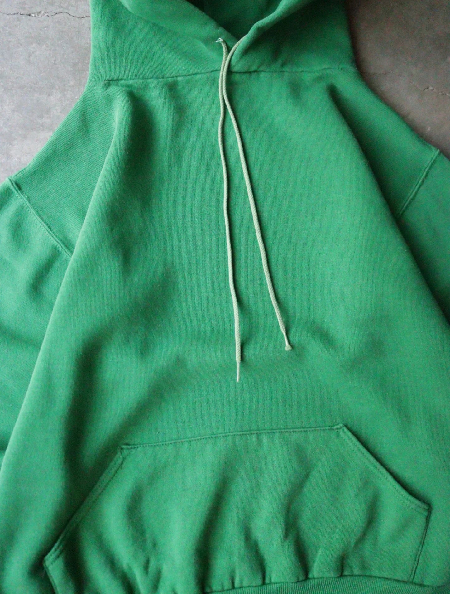 1980S GREEN HOODED SWEATSHIRT