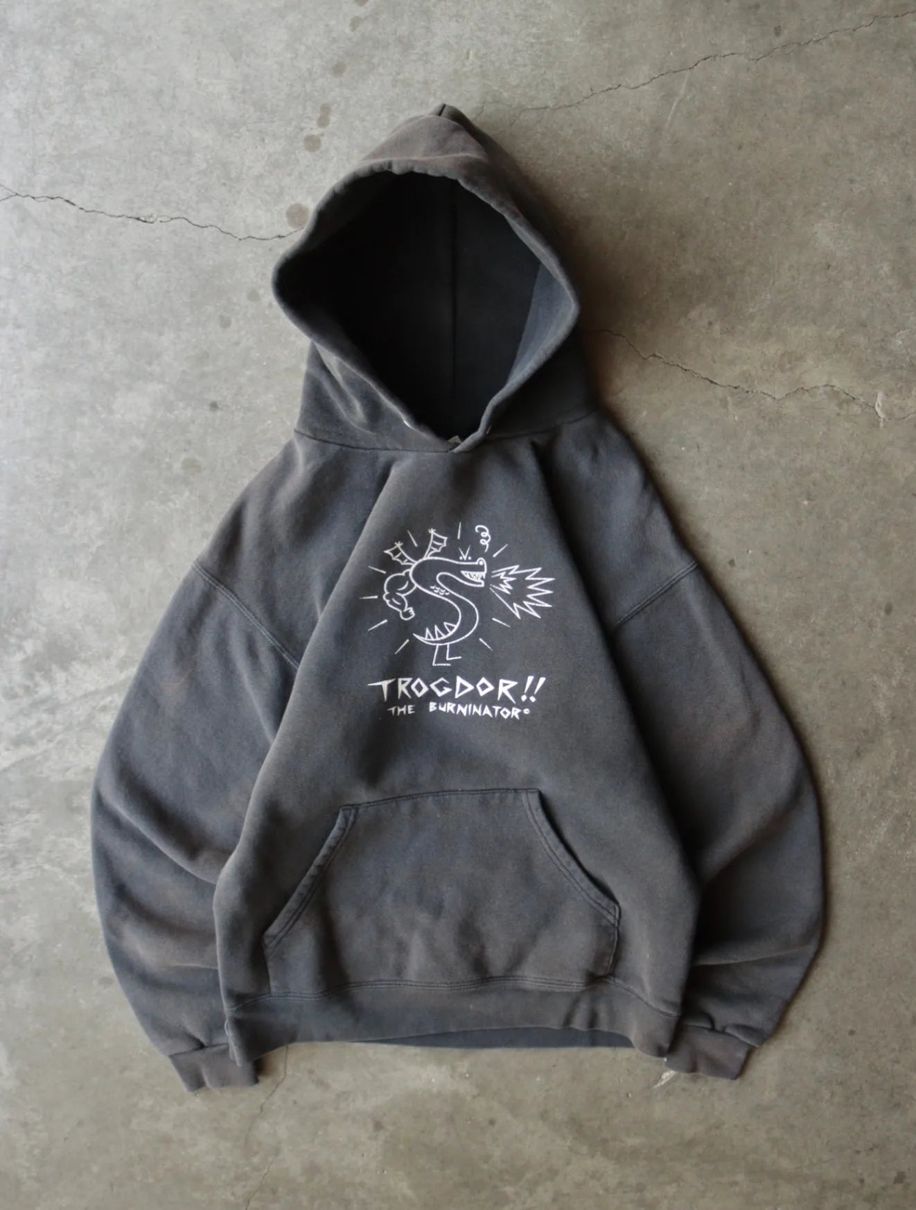 1990S TROGDOR HOODED SWEATSHIRT