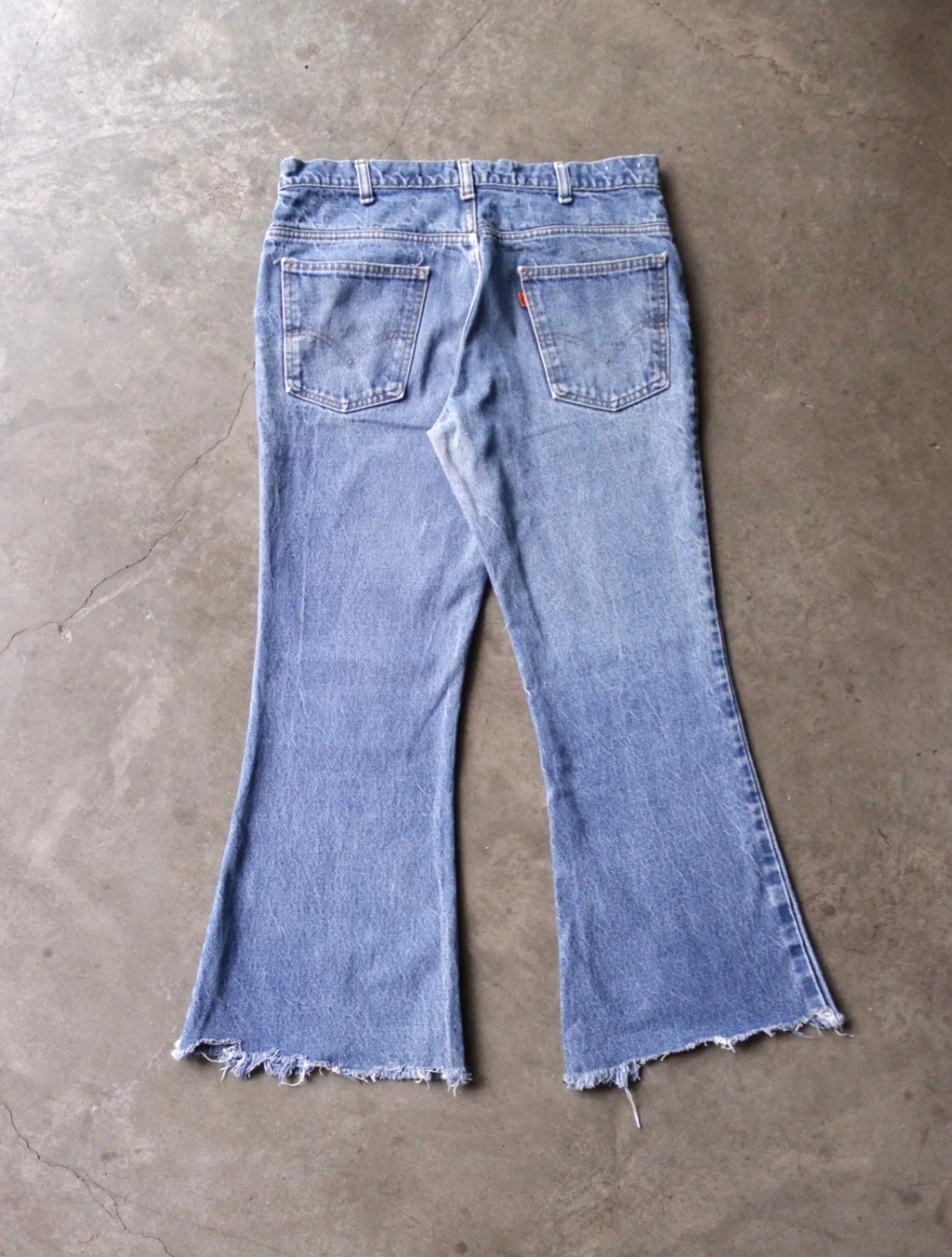 1970S LEVI'S 646 CHOPPED DENIM PANTS