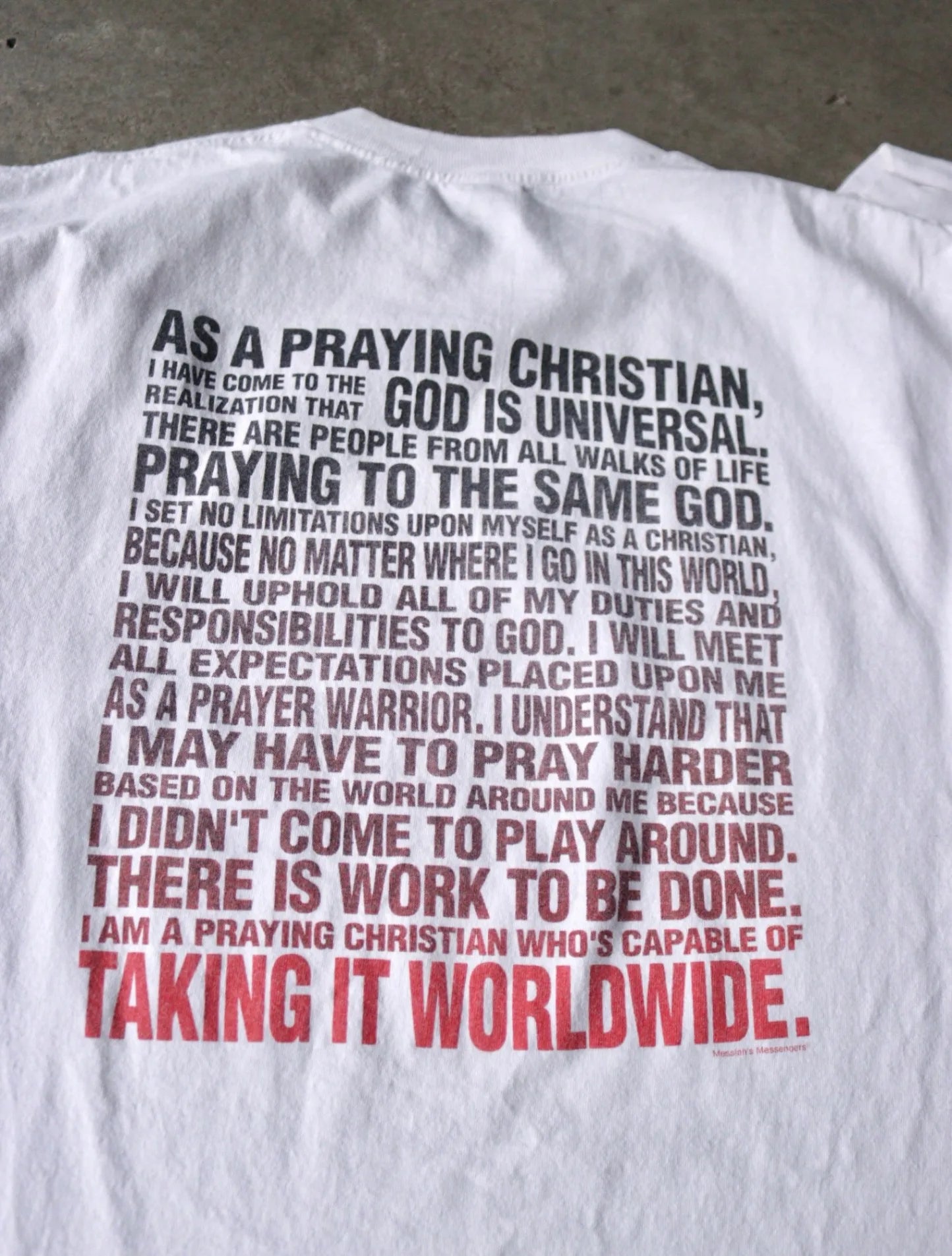 2000S PRAY HARD L/S TEE