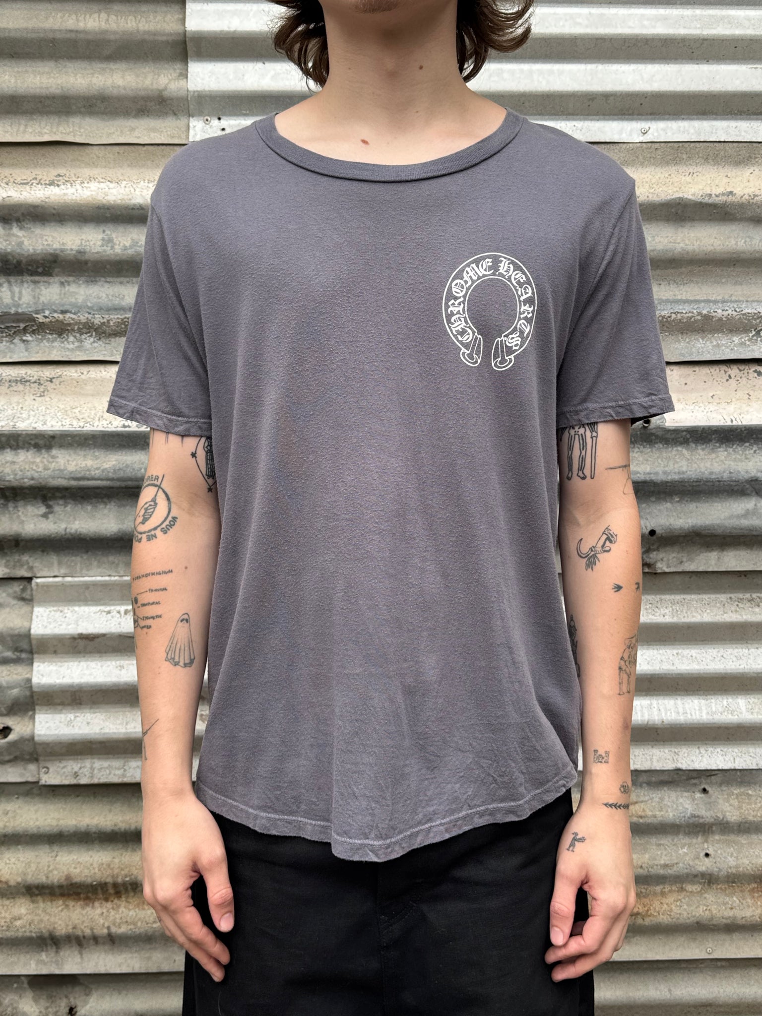 2010S CHROME HEARTS HORSESHOE LOGO TEE