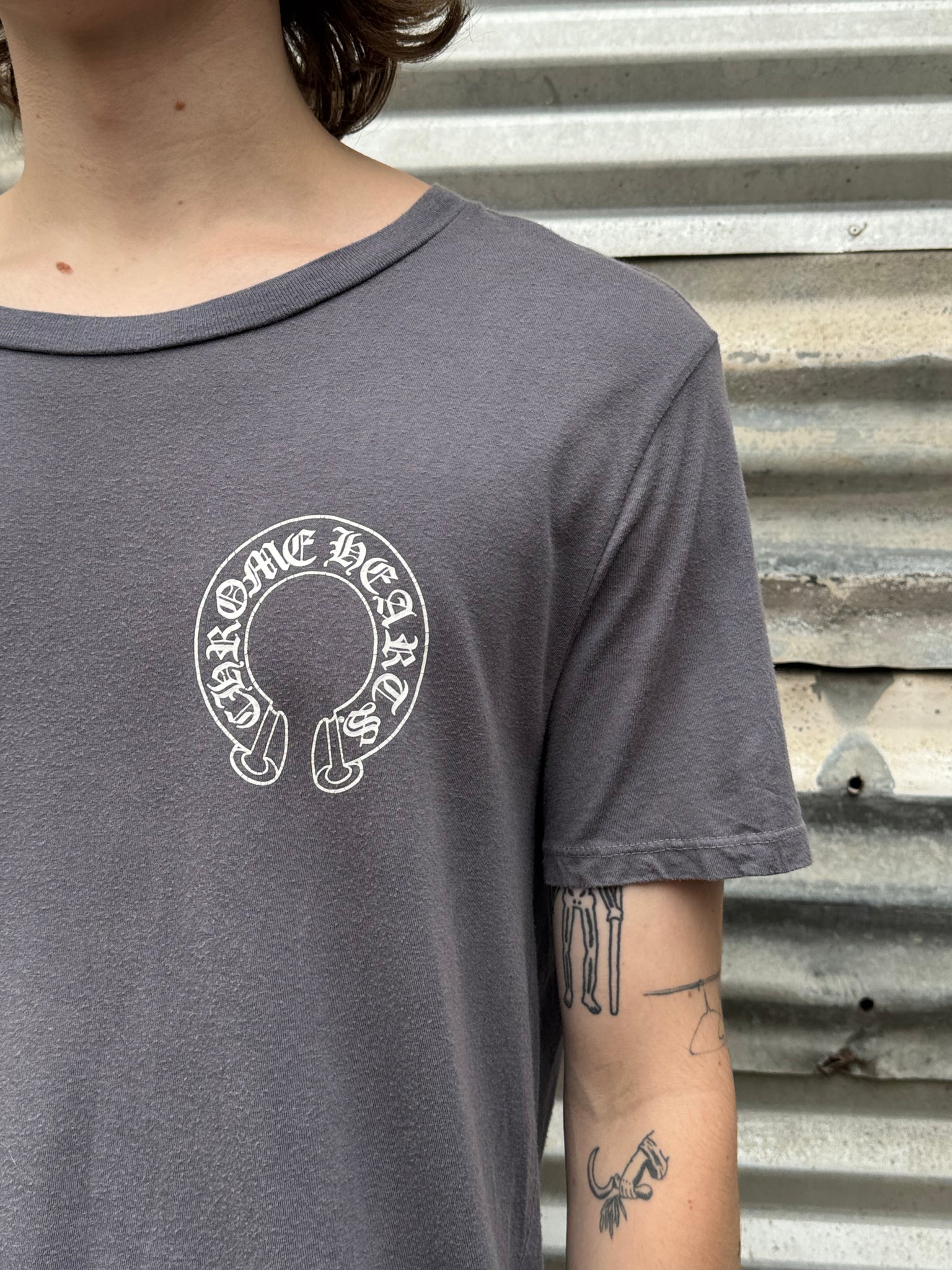2010S CHROME HEARTS HORSESHOE LOGO TEE