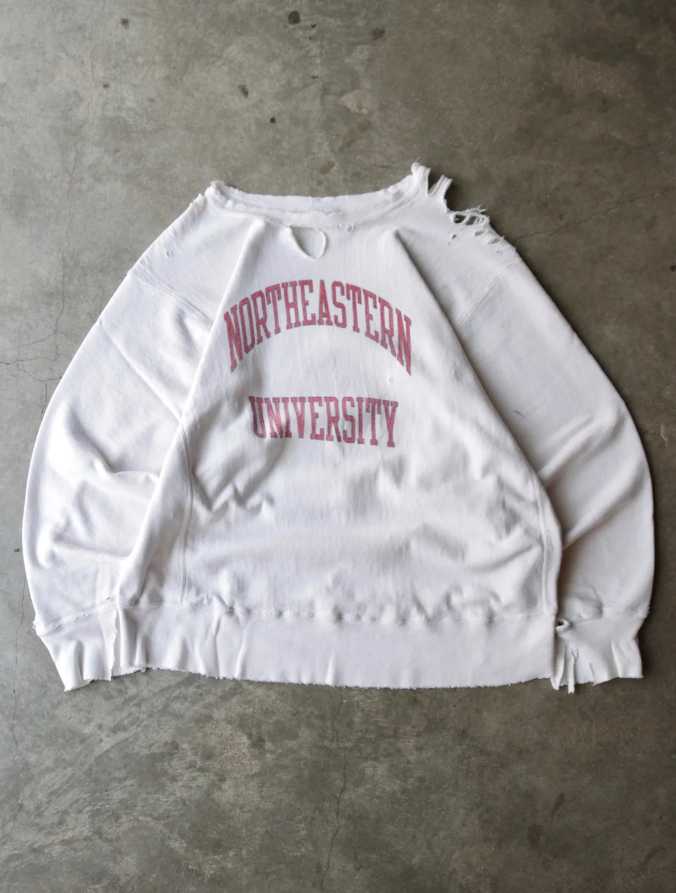 1980S NORTHEASTERN UNIVERSITY DISTRESSED SWEATSHIRT