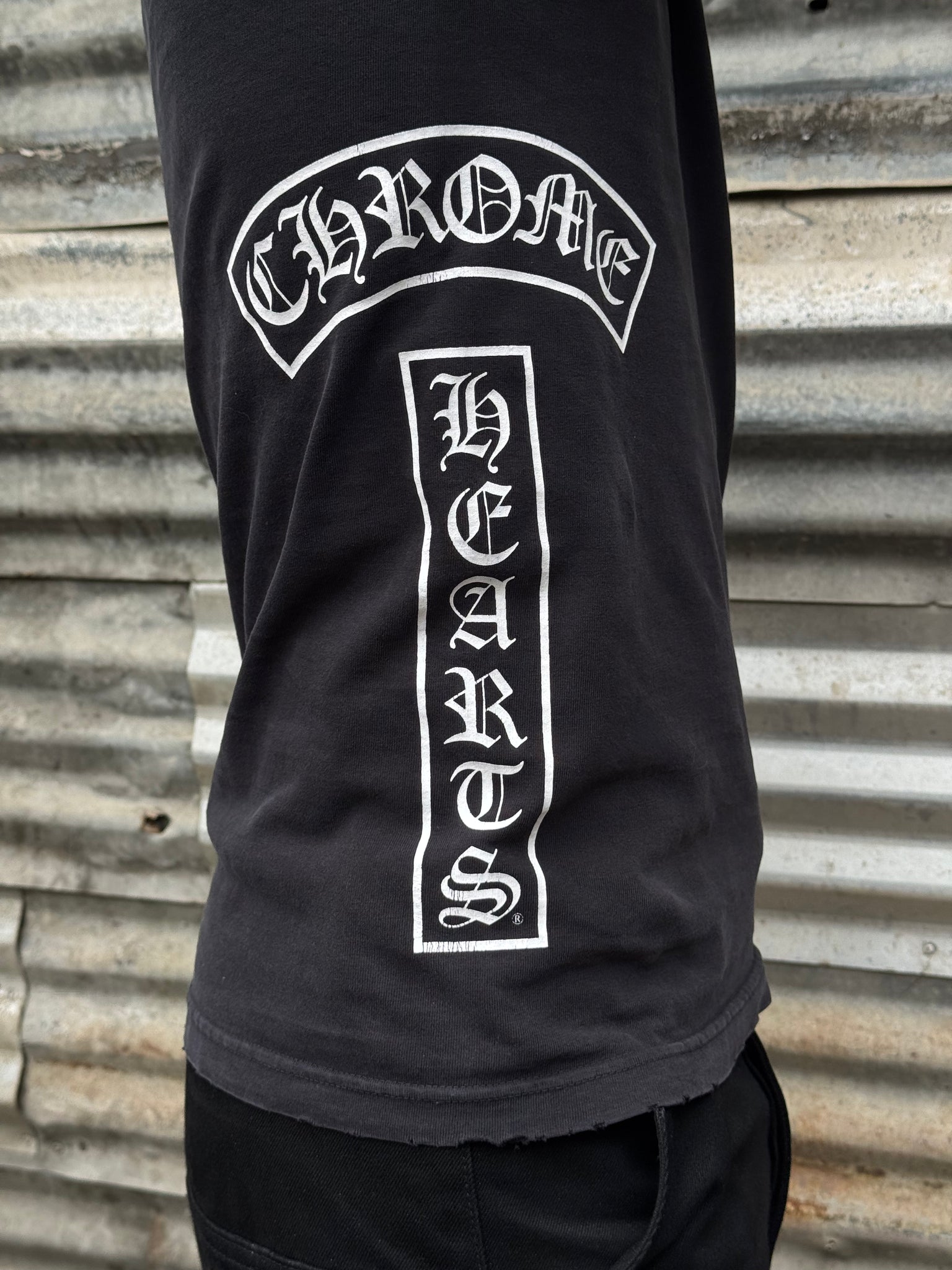 2000S CHROME HEARTS T BAR LE FLEUR TEE