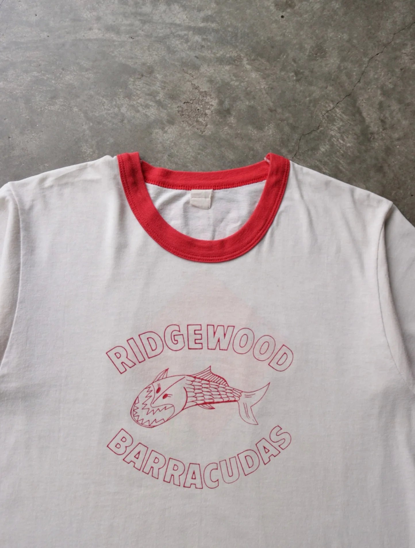 1980S RIDGEWOOD BARRACCUDAS RINGER TEE