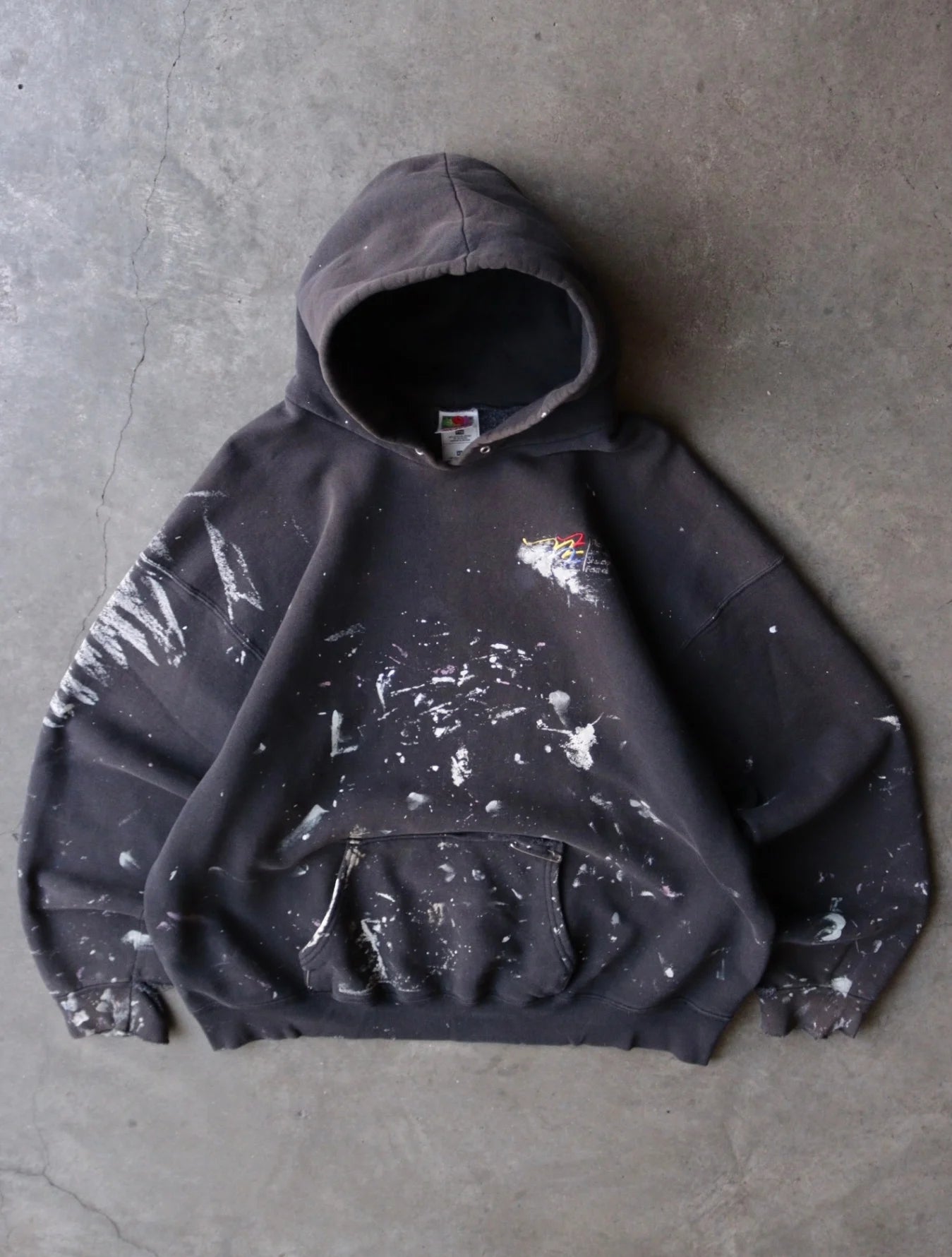 1990S FADED PAINTER HOODED SWEATSHIRT