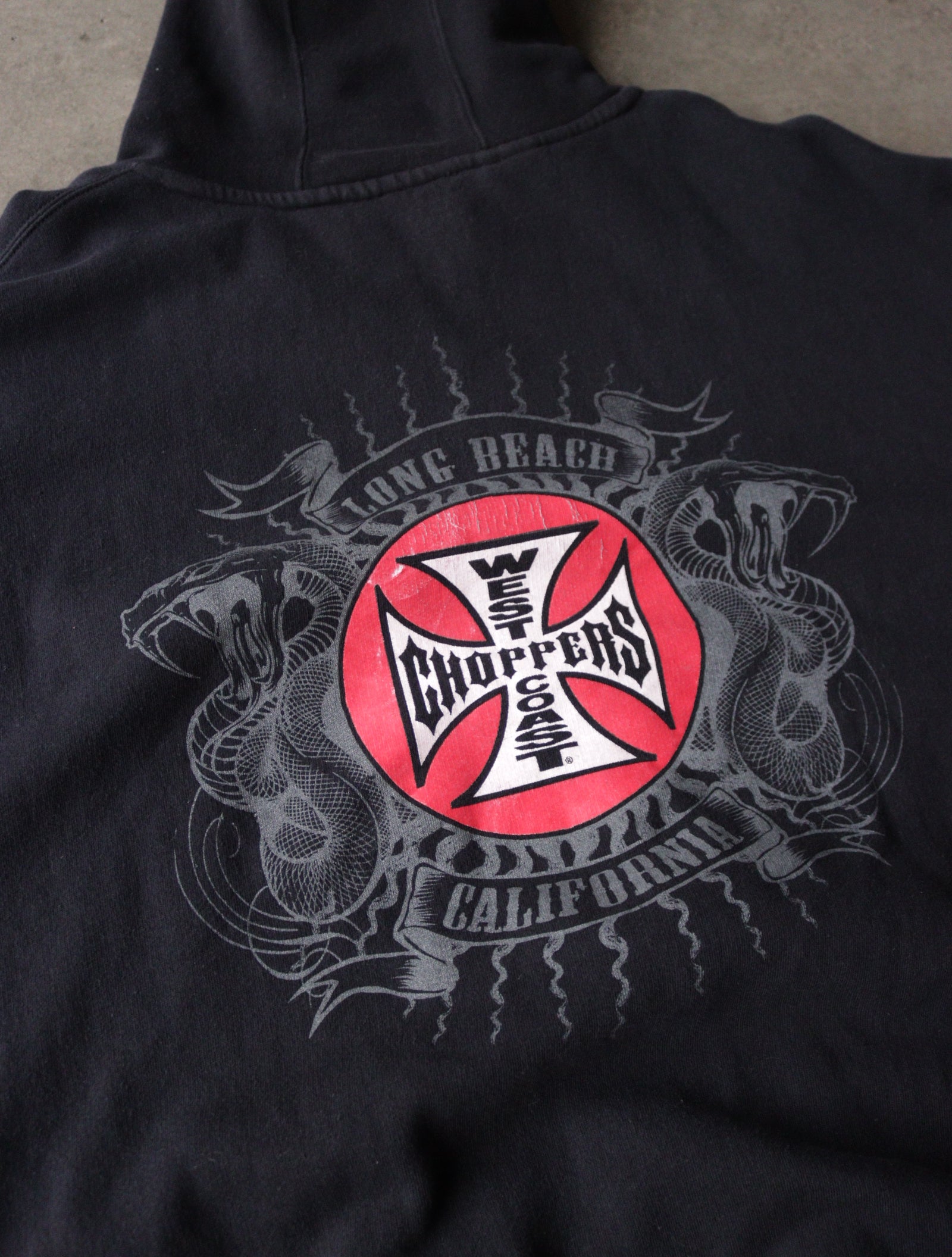 2000S WEST COAST CHOPPERS ZIP UP HOODED SWEATSHIRT – TWO FOLD