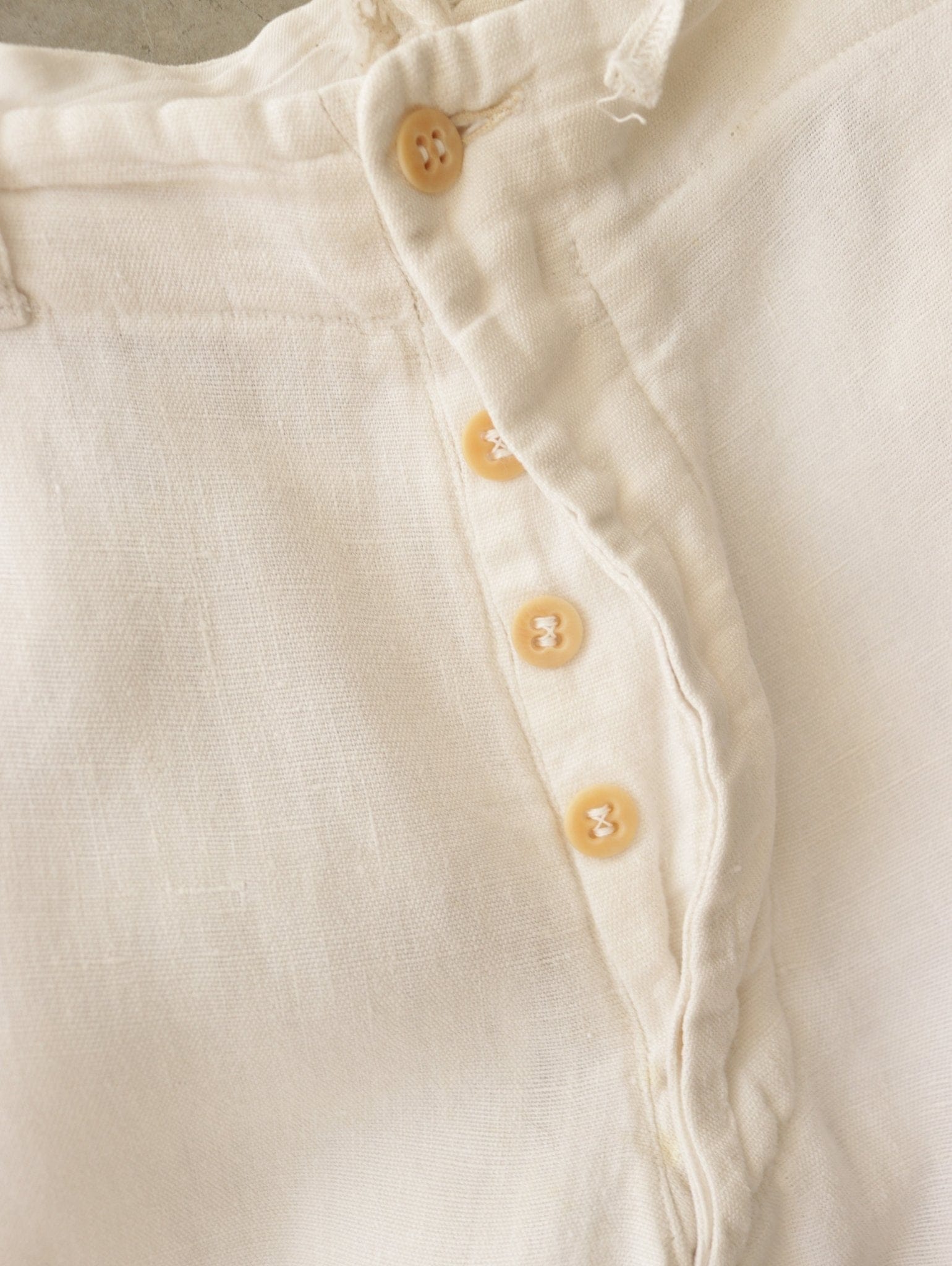 1920s Linen White Pants - TWO FOLD