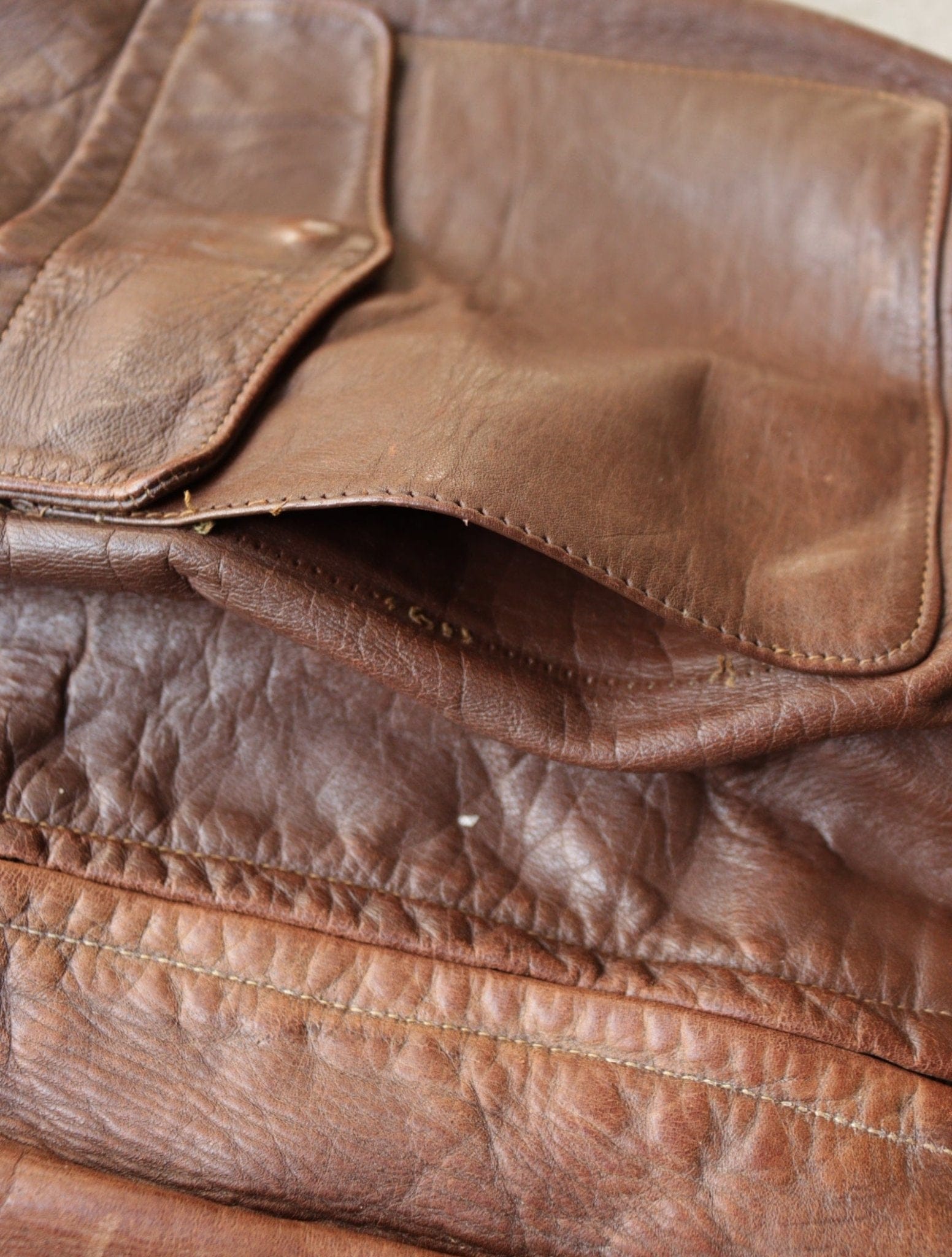 1940S HORSEHIDE LEATHER HERCULES JACKET - TWO FOLD