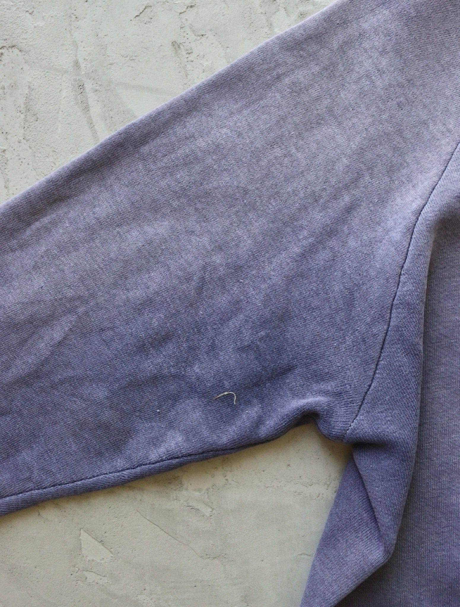 1950S SUN FADED PURPLE BOXY REPAIRED SWEATSHIRT - TWO FOLD