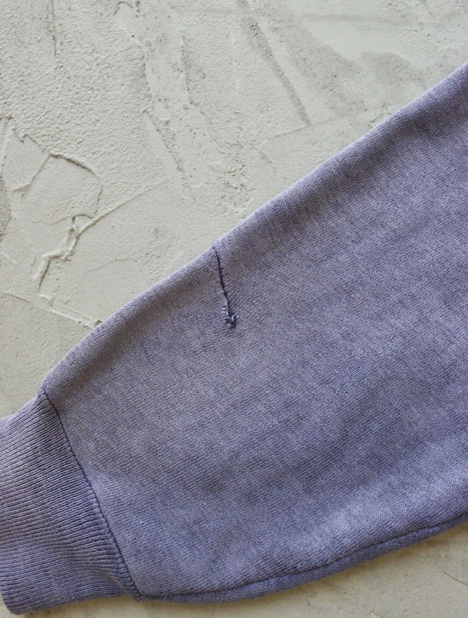 1950S SUN FADED PURPLE BOXY REPAIRED SWEATSHIRT - TWO FOLD