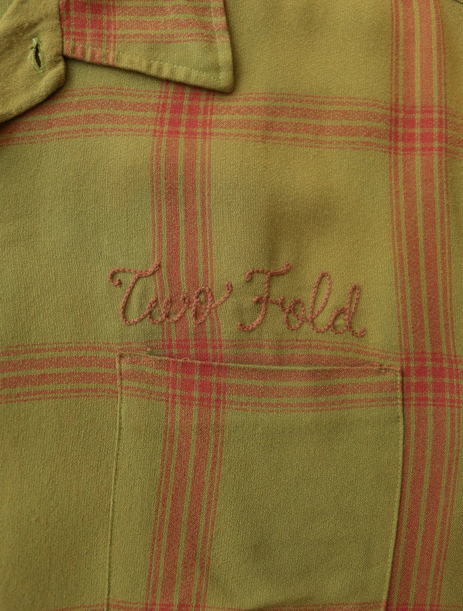 1950S 'TWO FOLD' CHAINSTITICH RAYON SHIRT - TWO FOLD