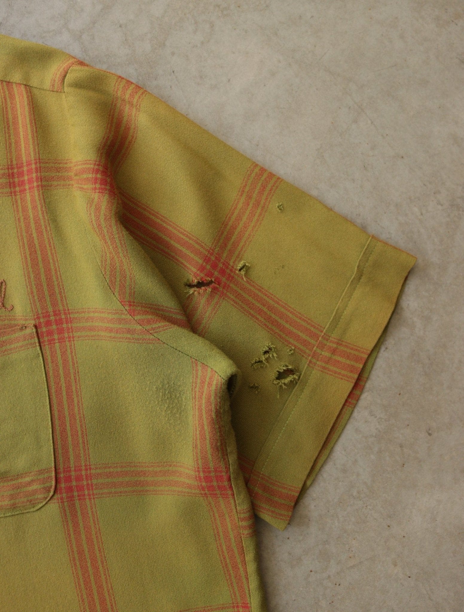 1950S 'TWO FOLD' CHAINSTITICH RAYON SHIRT - TWO FOLD