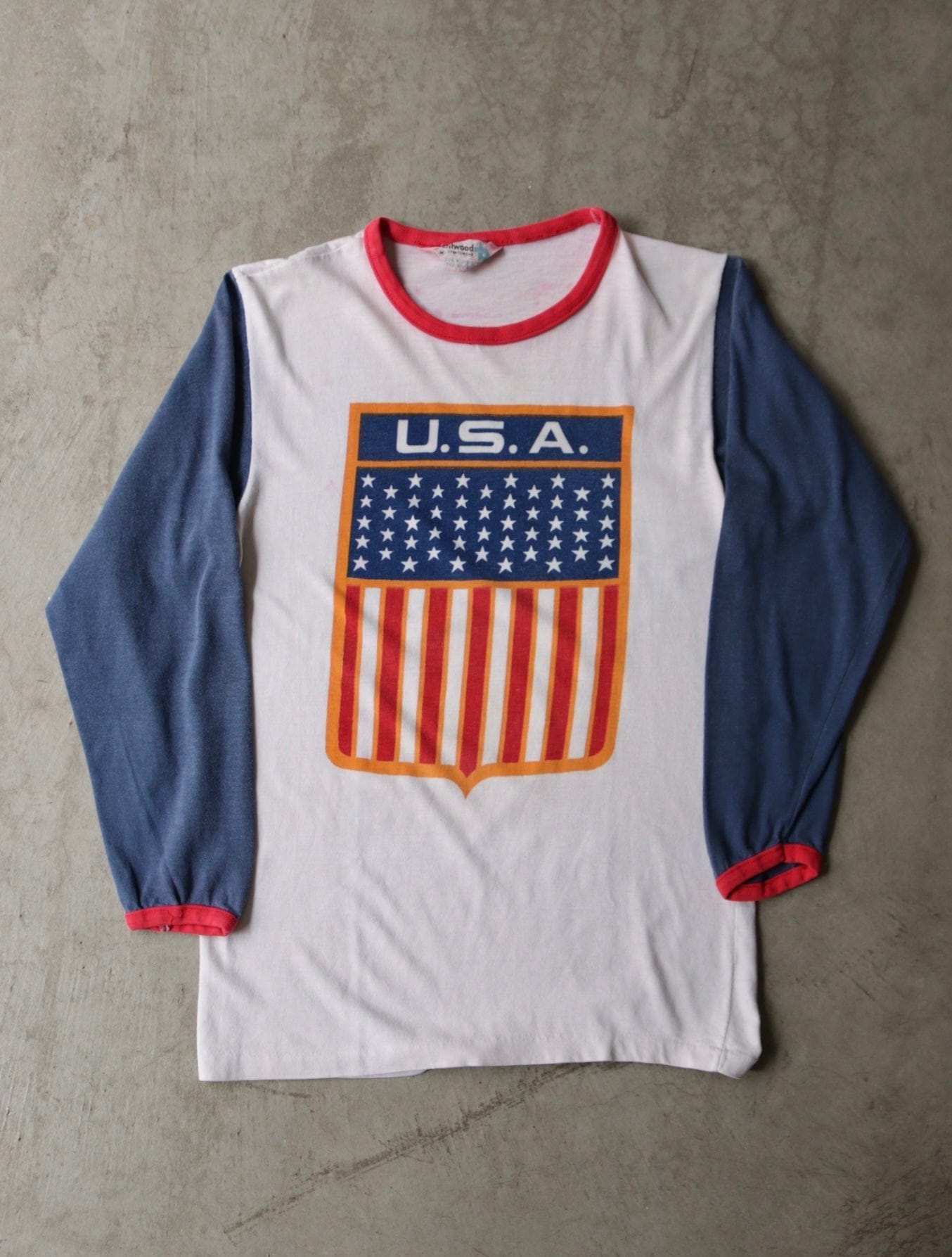 1960S U.S.A. L/S RINGER TEE - TWO FOLD