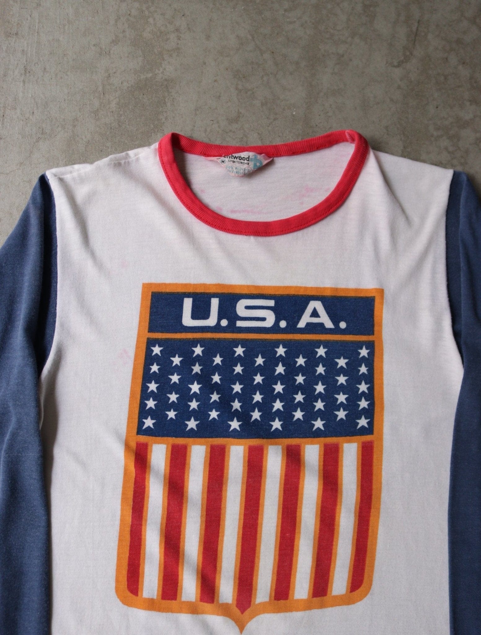 1960S U.S.A. L/S RINGER TEE - TWO FOLD