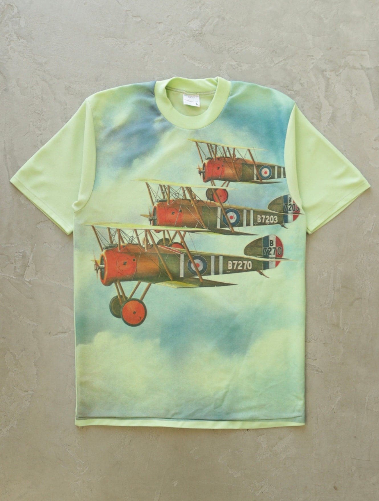 1970S FRENCH PLANE PHOTOPRINT TEE - TWO FOLD