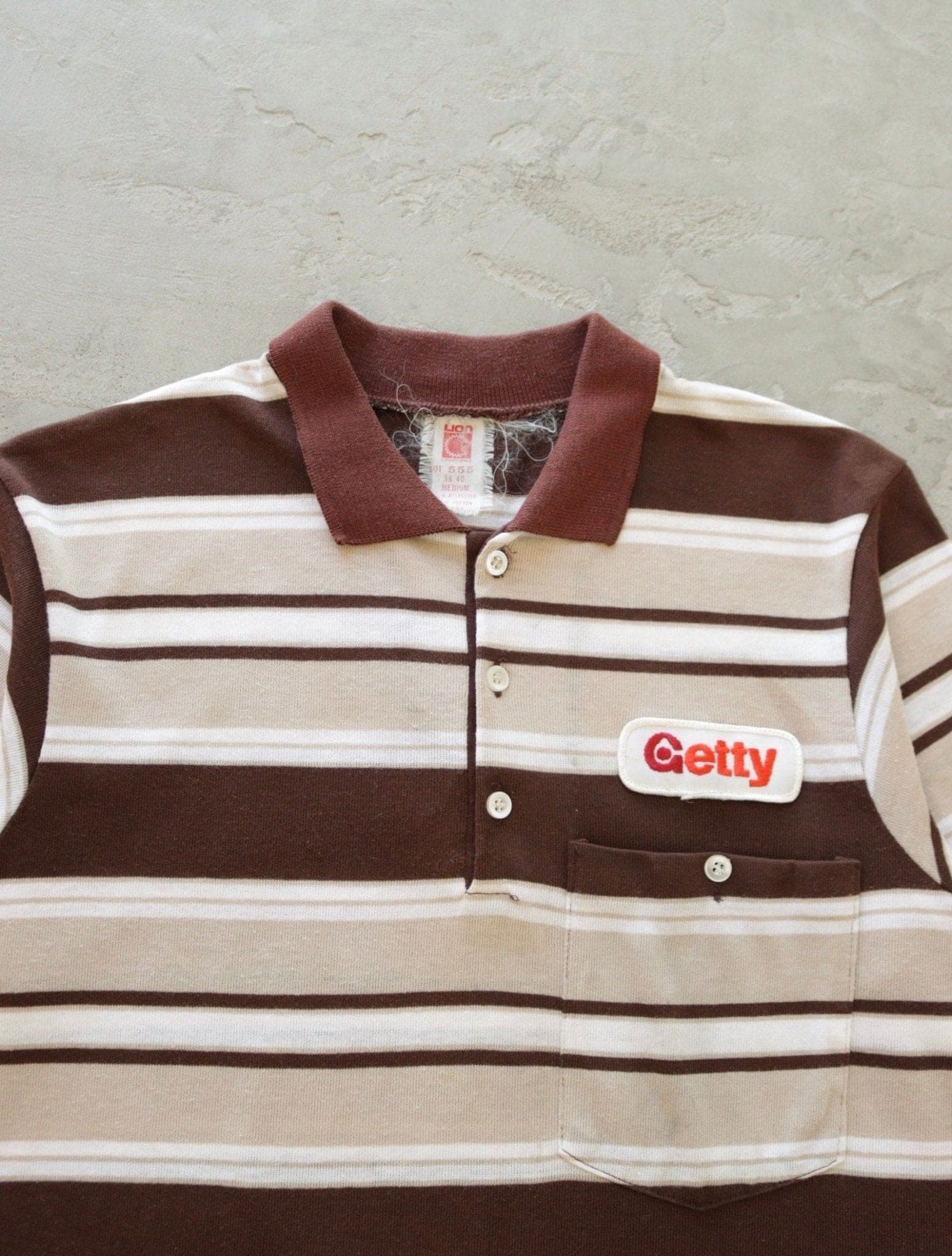 1970S GETTY GAS STATION SHIRT - TWO FOLD