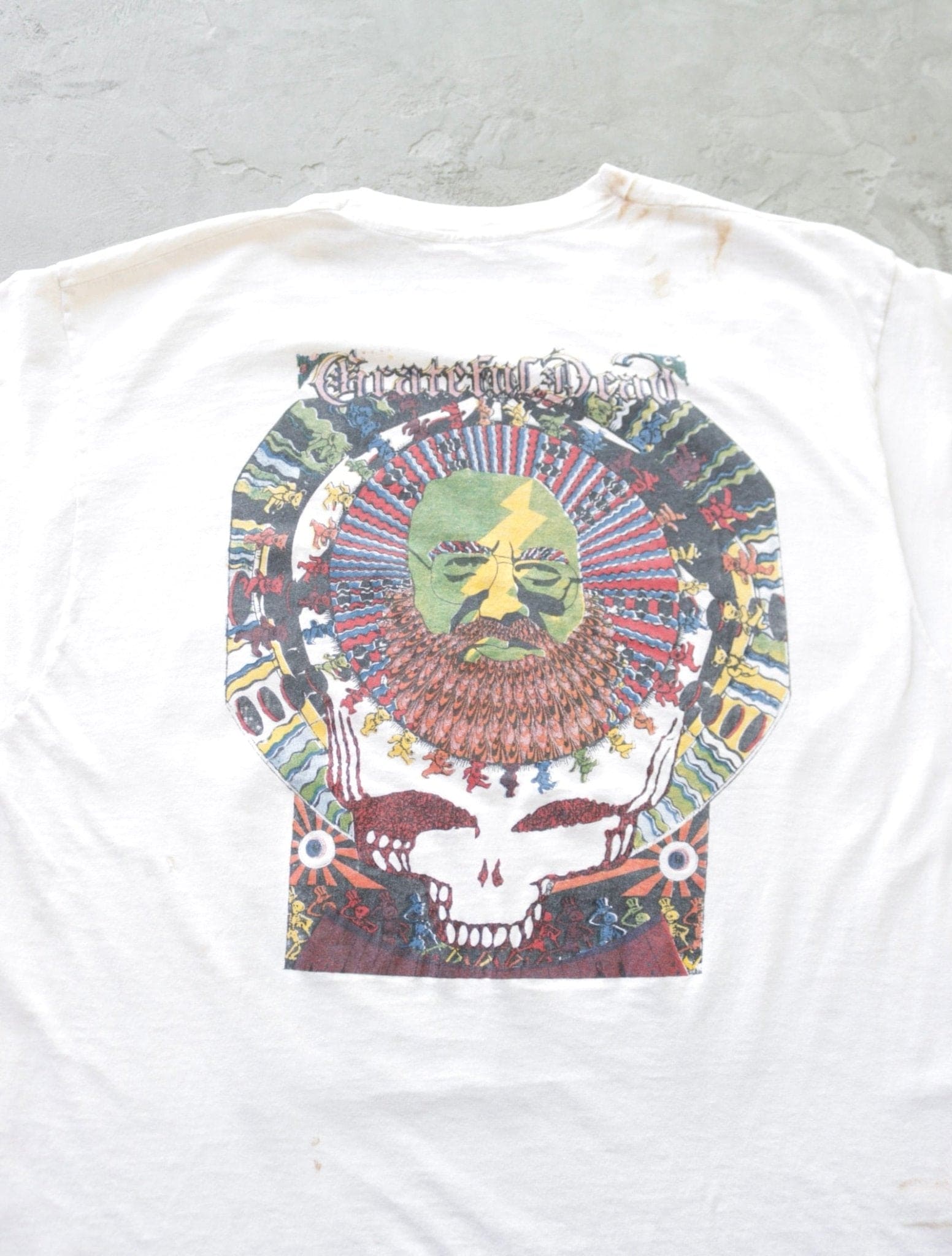 1970S GRATEFUL DEAD BOOTLEG PSYCHEDELIC BAND TEE - TWO FOLD