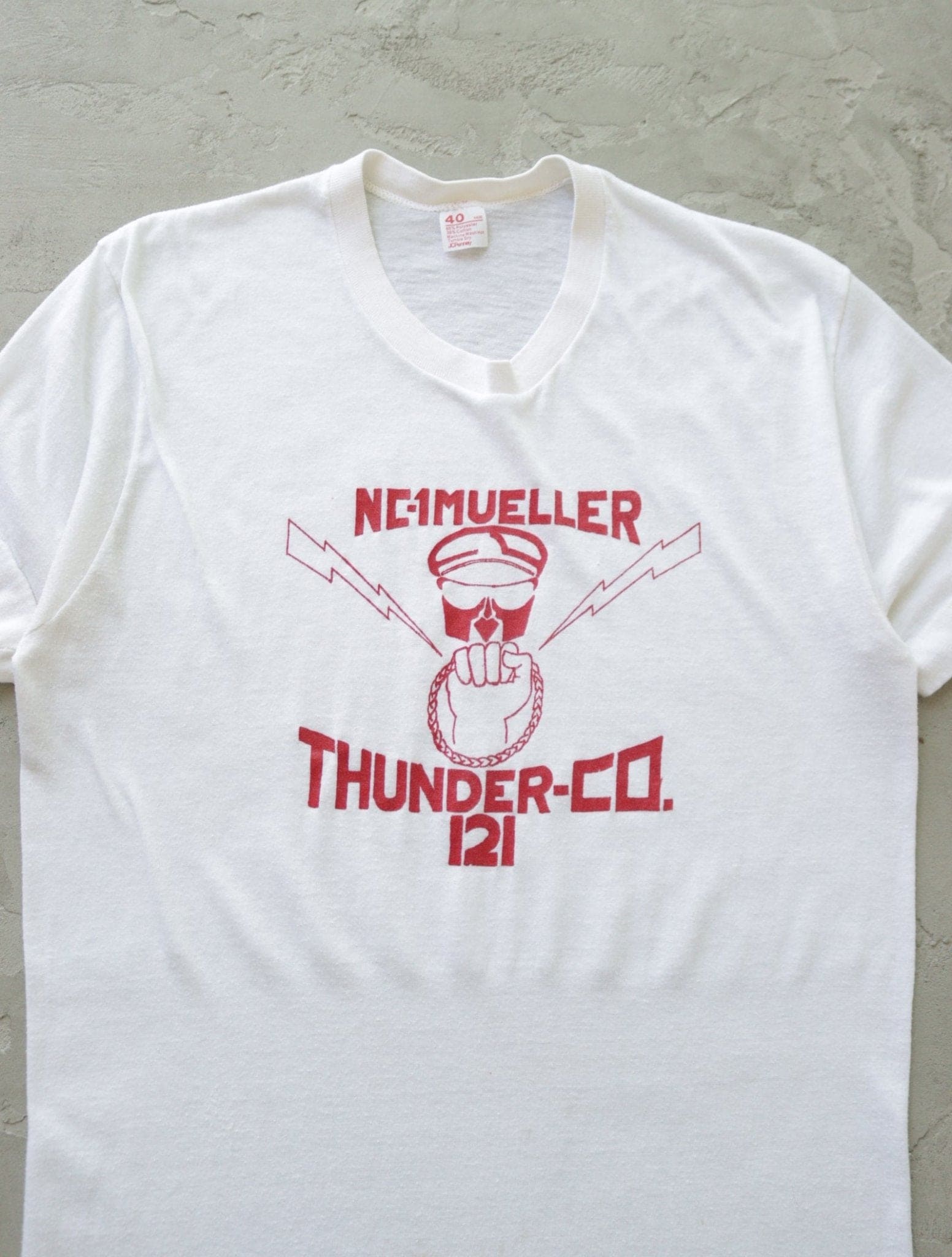 1970S THUNDER-CO MILITARY TEE - TWO FOLD