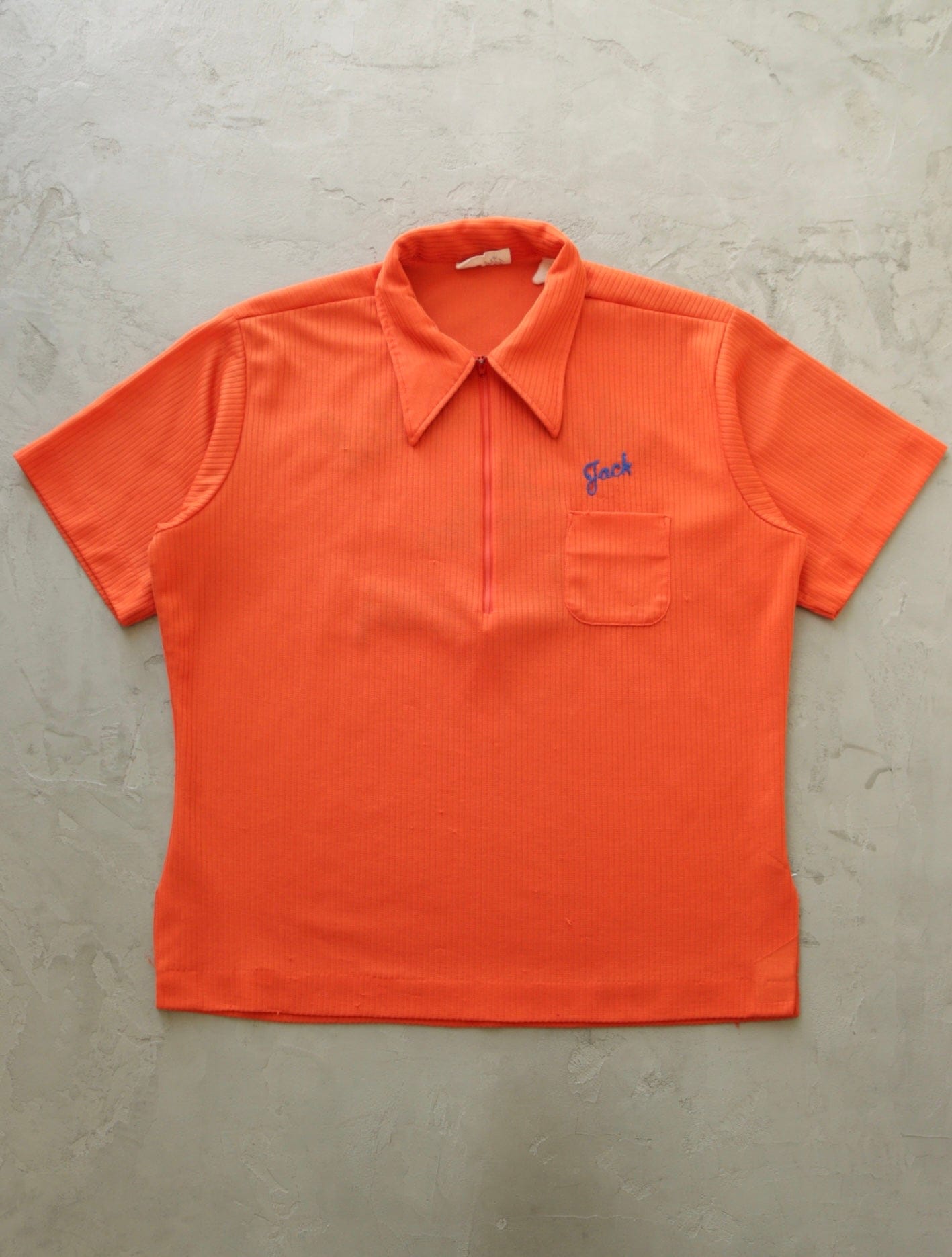 1970S WEST CAPITOL RACEWAY CHAINSTITCH BOWLING SHIRT - TWO FOLD