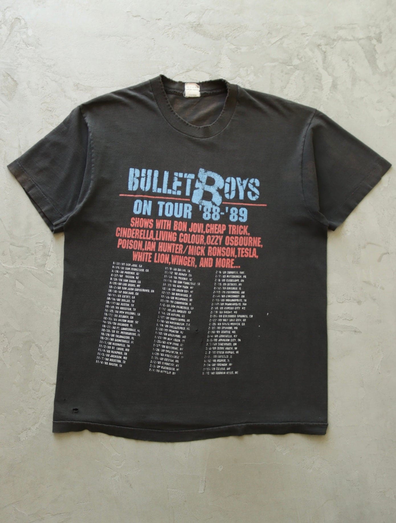 1980S BULLET BOYS DISTRESSED BAND TEE - TWO FOLD