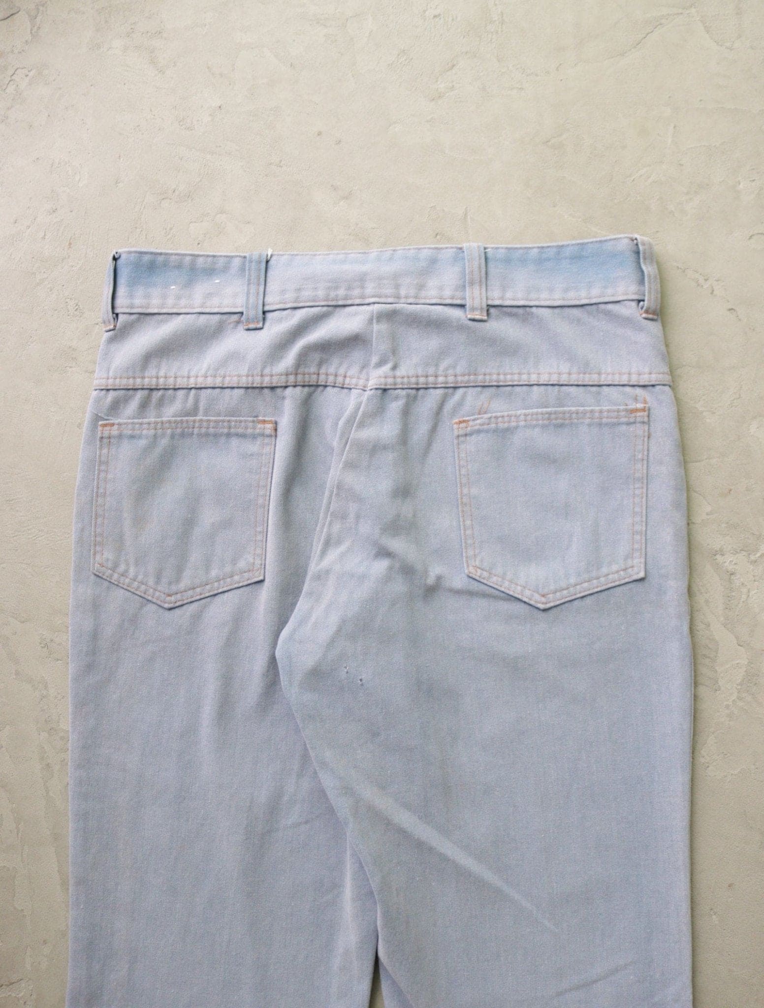 1980S FADED COTTON FLARED PANTS - TWO FOLD