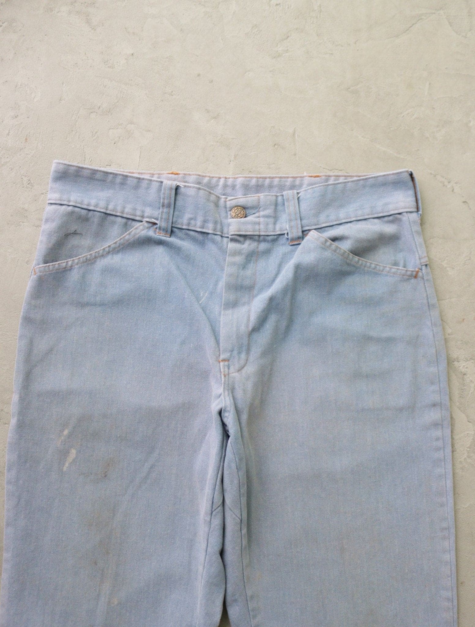 1980S FADED COTTON FLARED PANTS - TWO FOLD