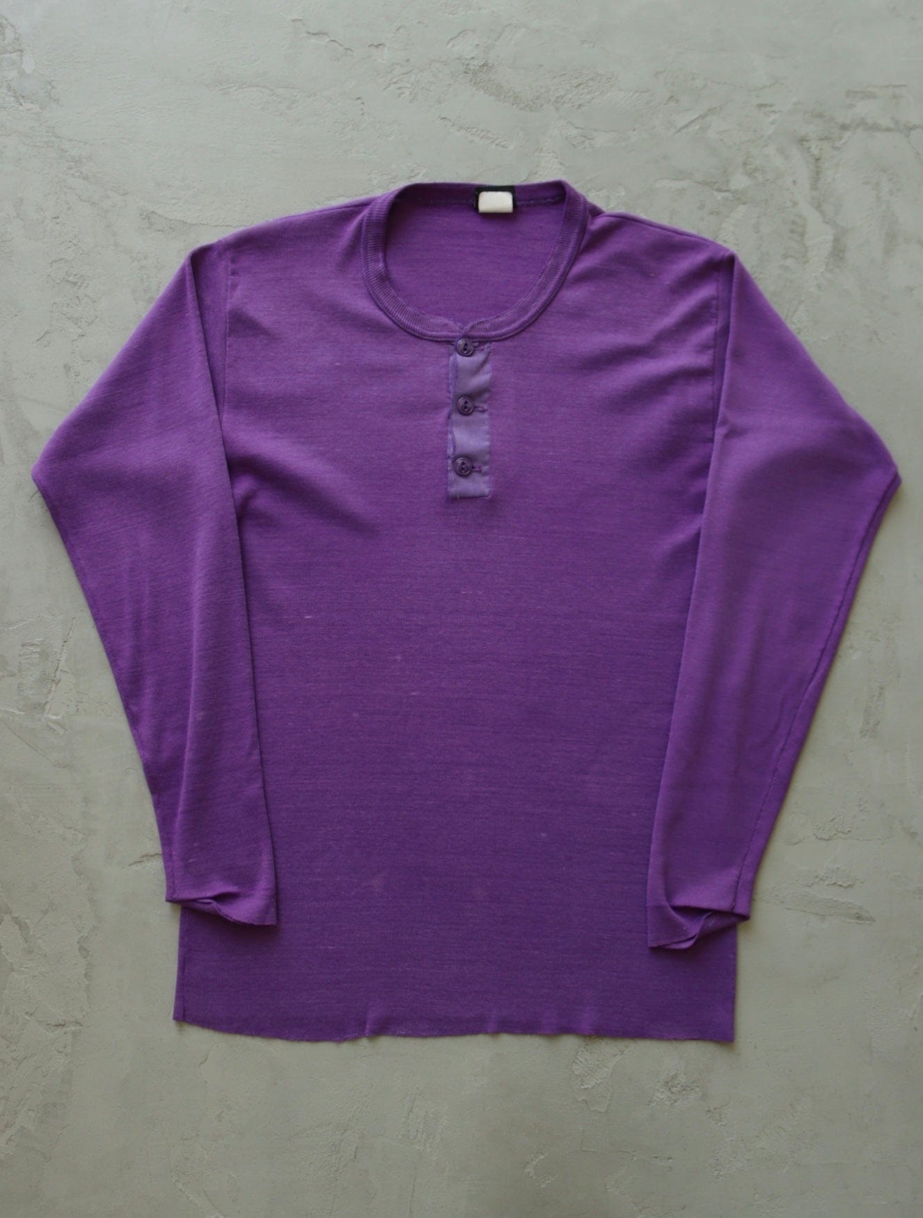 1980S PURPLE L/S TEE - TWO FOLD