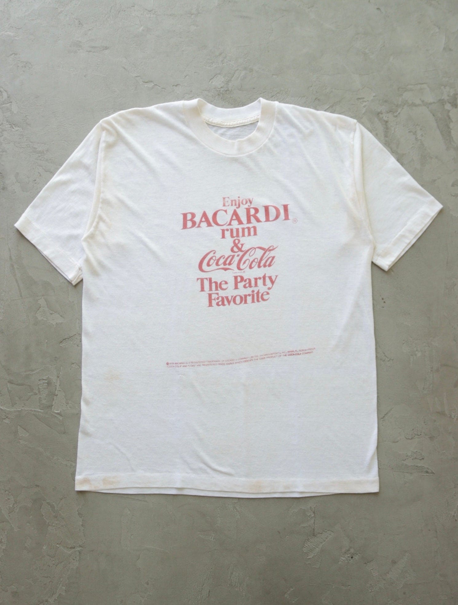 1980S SHEER BACARDI TEE - TWO FOLD