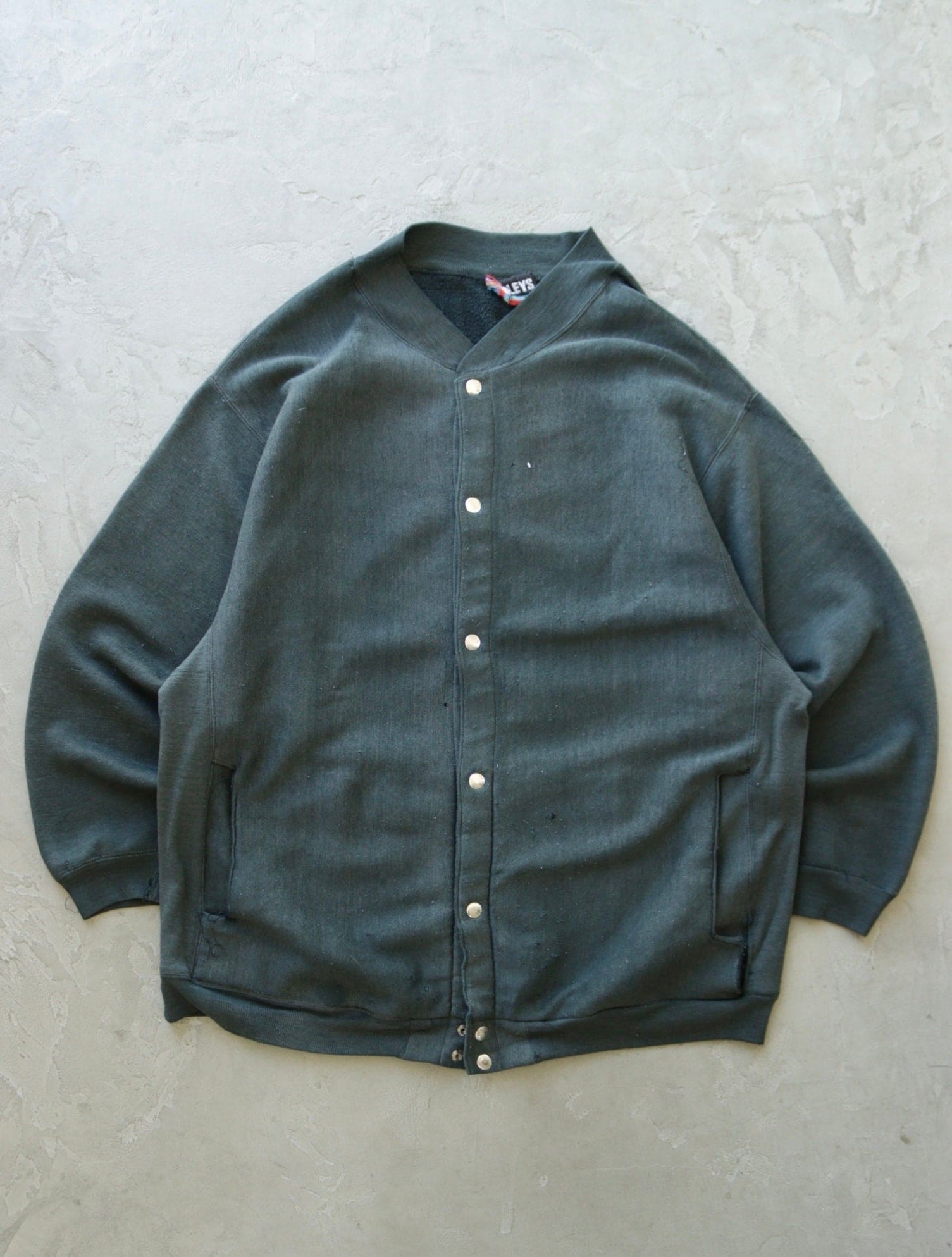 1990S FADED SWEATSHIRT CARDIGAN - TWO FOLD