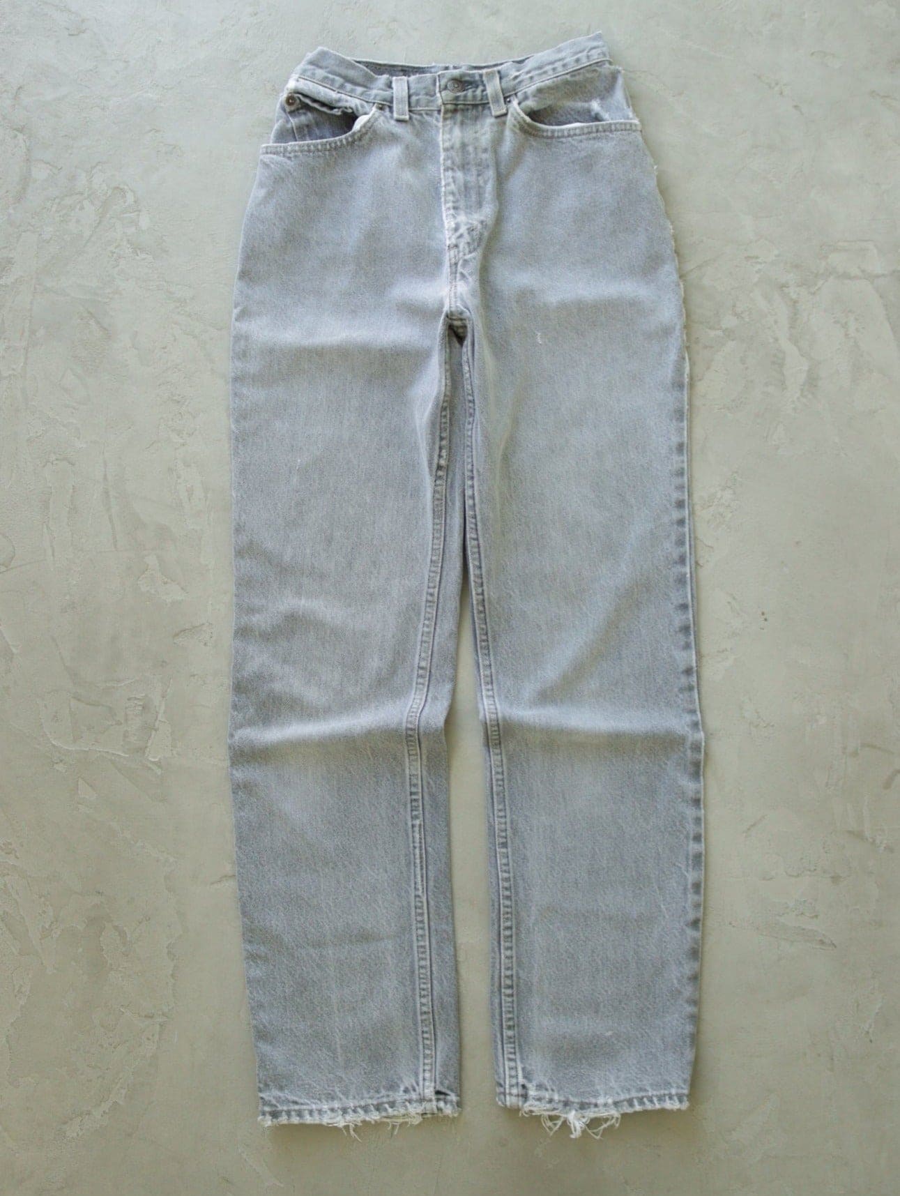 1990S GRAY LEVIS 501 DENIM PANTS - TWO FOLD