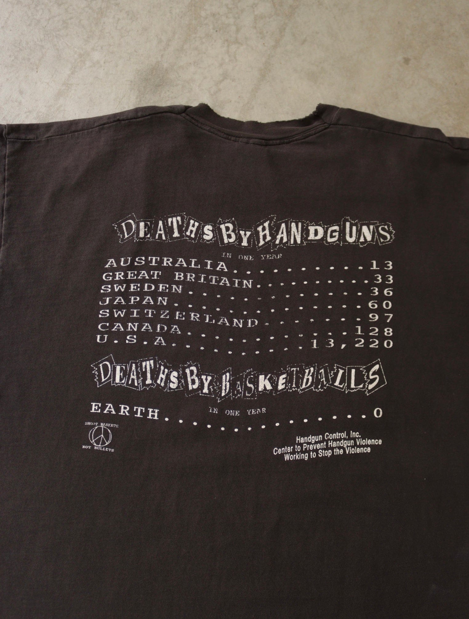 1990S HCI SHOOT BASKETS NOT BULLETS TEE - TWO FOLD