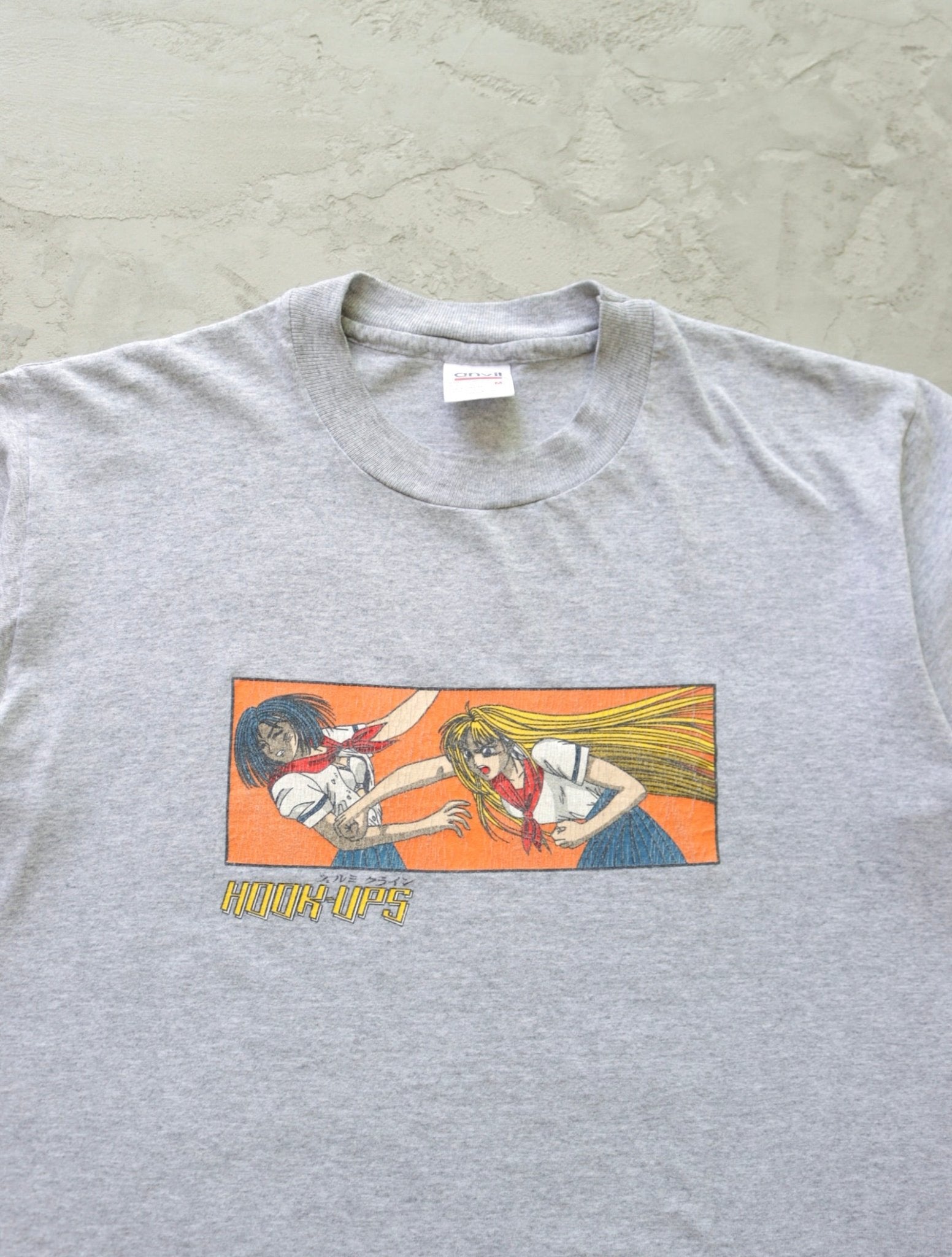 1990S HOOKUPS ANIME FIGHT TEE - TWO FOLD