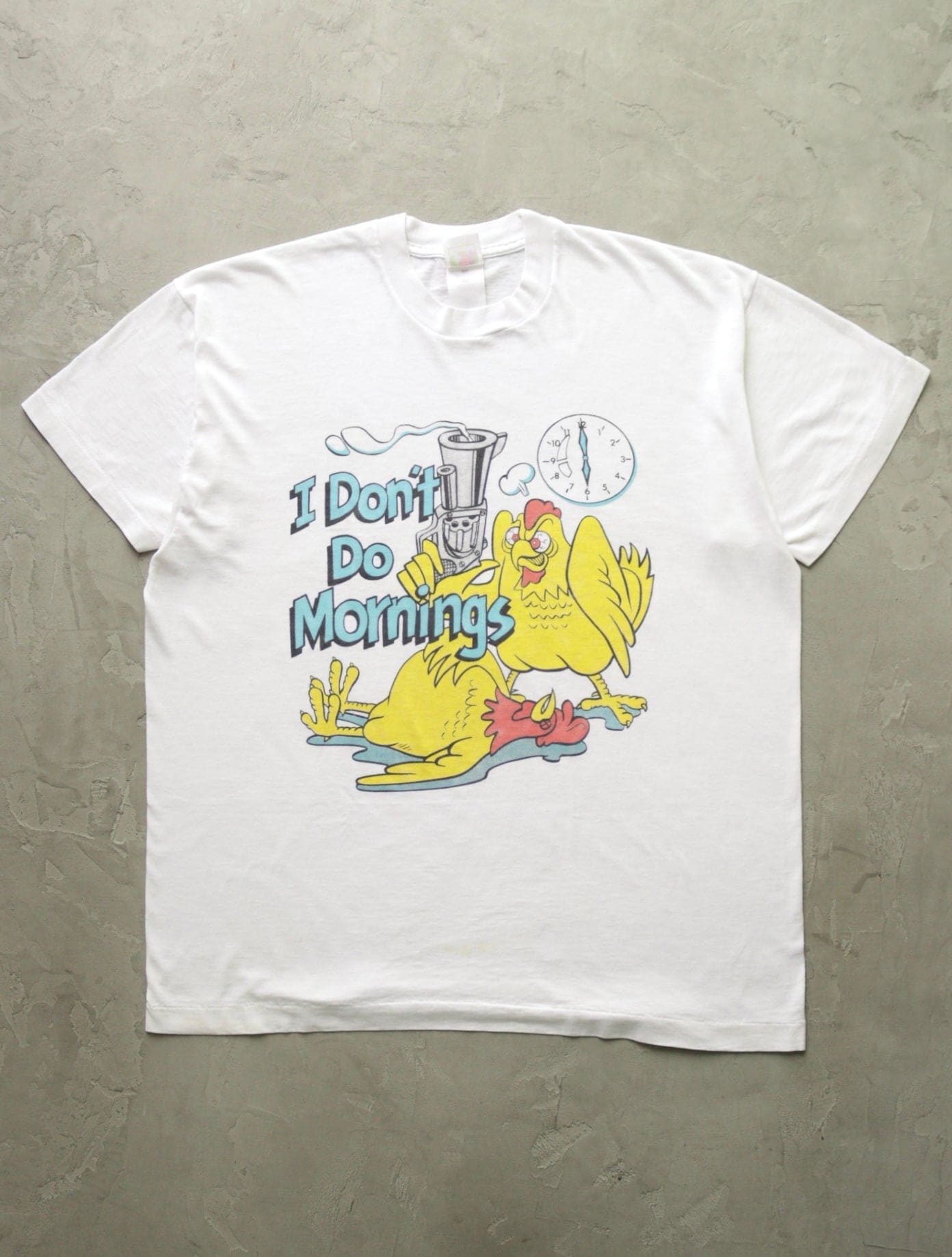 1990S I DON'T DO MORNINGS TEE - TWO FOLD