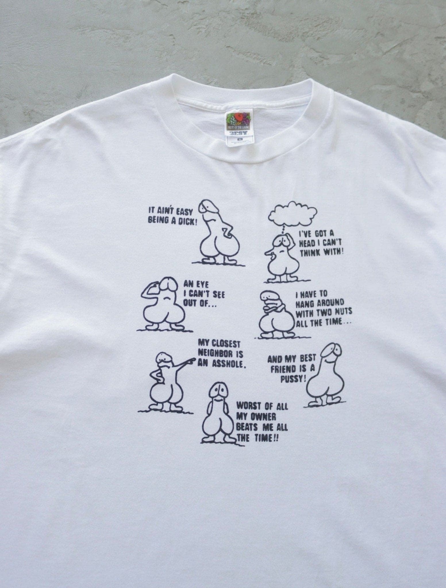 1990S IT AIN'T EASY BEING A D*CK TEE - TWO FOLD