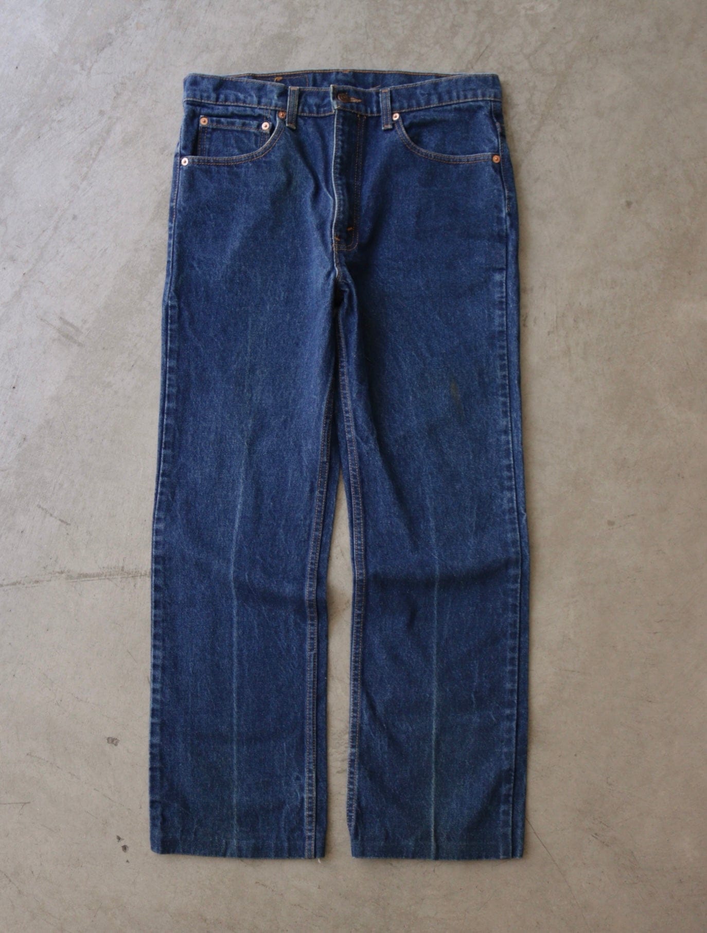 1990S LEVI'S 517 DARK WASH BOOTCUT DENIM PANTS - TWO FOLD