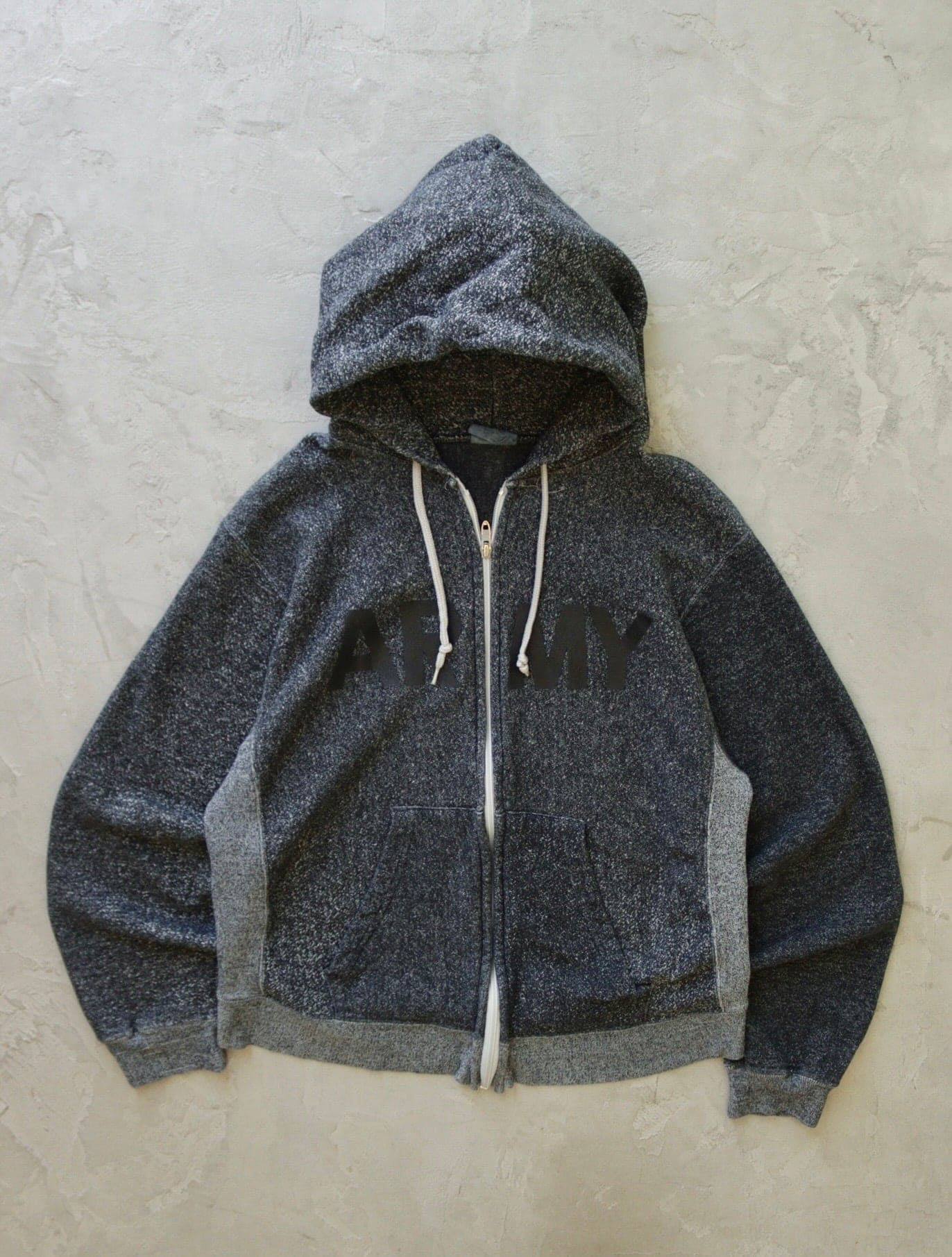 1990S OVERDYED ARMY ZIP UP HOODIE - TWO FOLD