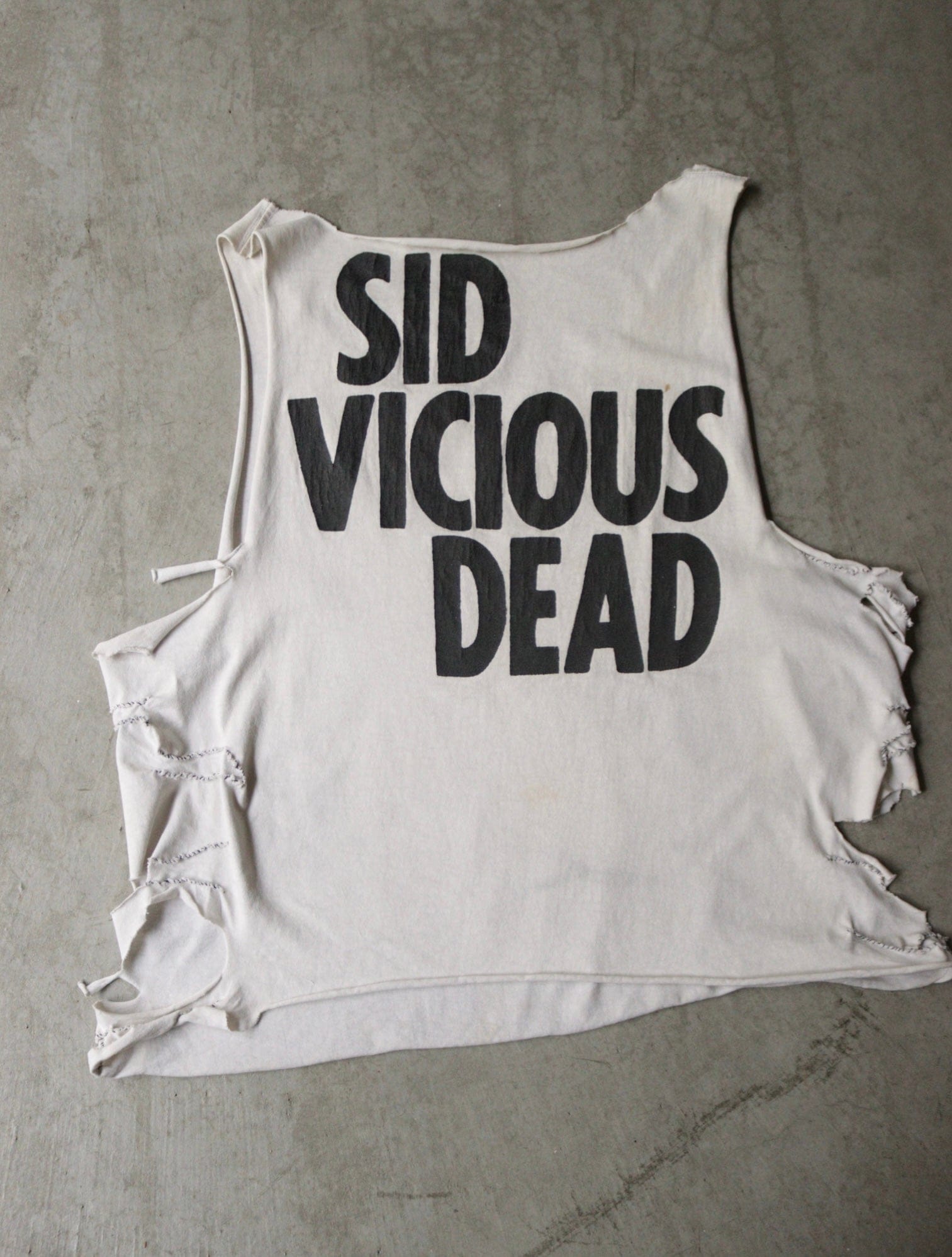 1990S SID VICIOUS DEAD THRASHED CHOPPED TANK - TWO FOLD