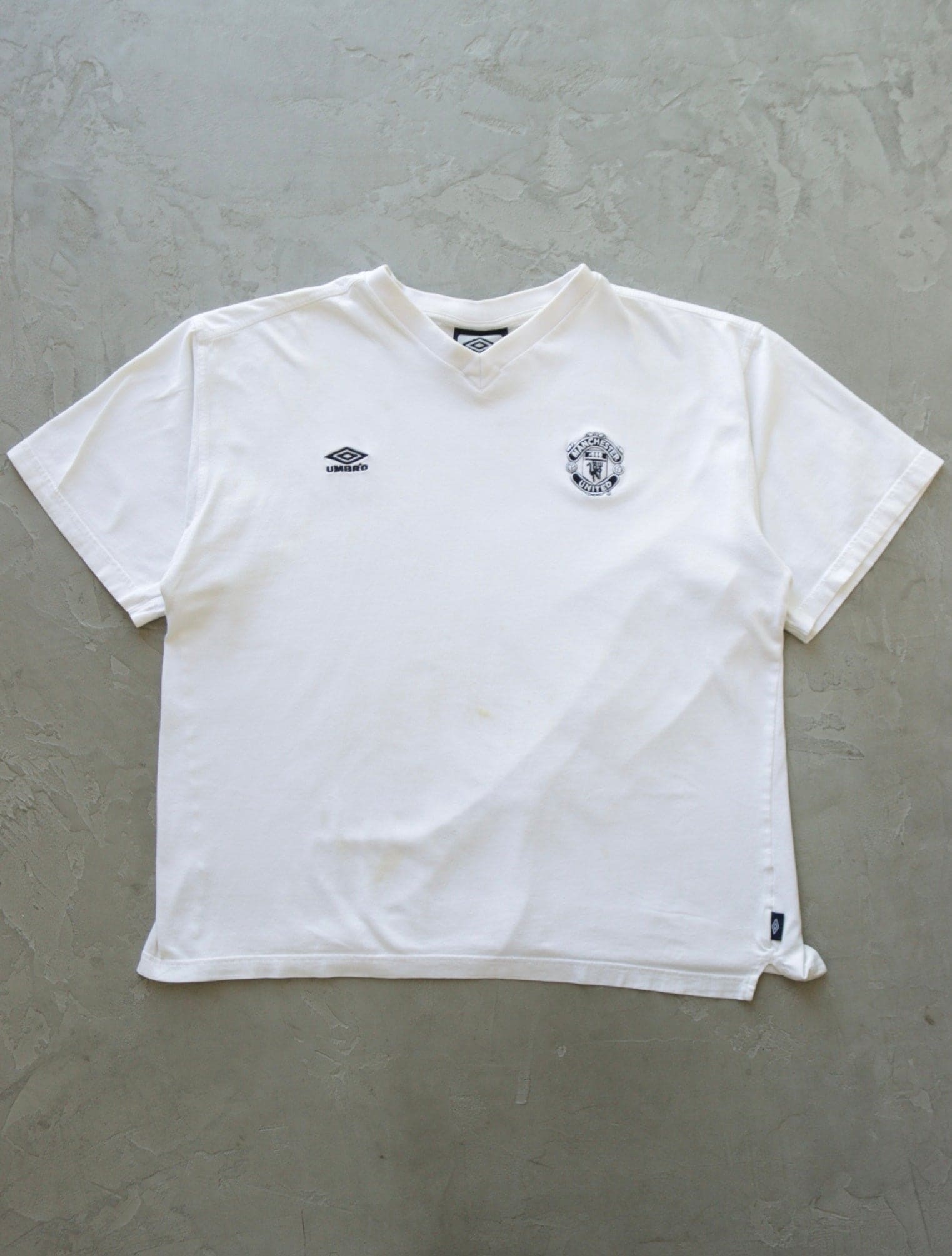 1990S UMBRO MANCHESTER FOOTBALL TEE - TWO FOLD