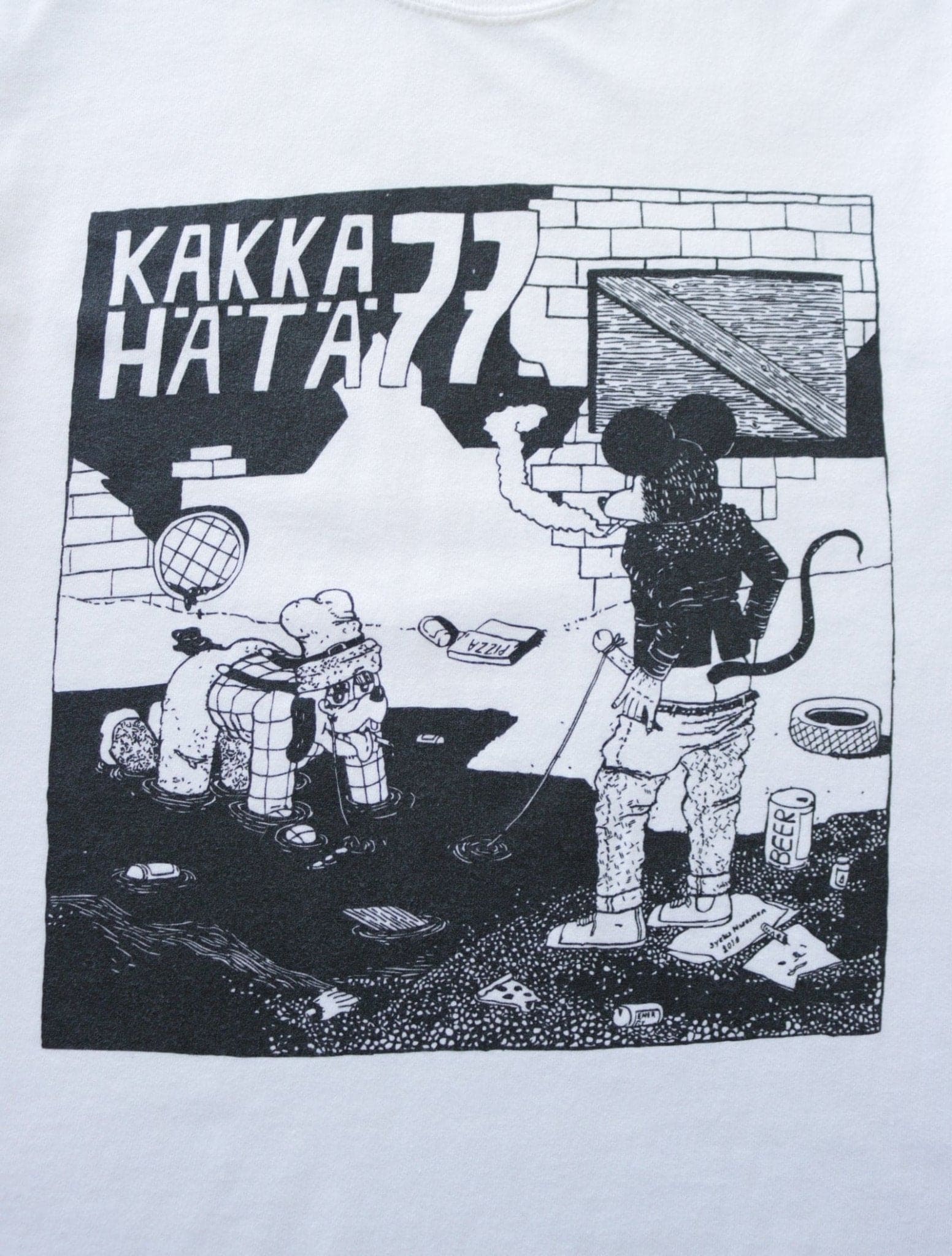 2000S KAKKA HATA 77 PUNK BAND TEE - TWO FOLD