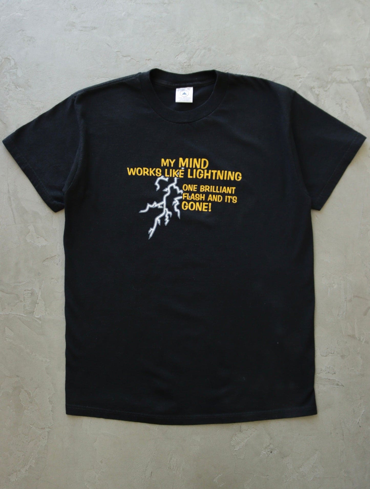 2000S MY MIND WORKS LIKE LIGHTNING TEE - TWO FOLD