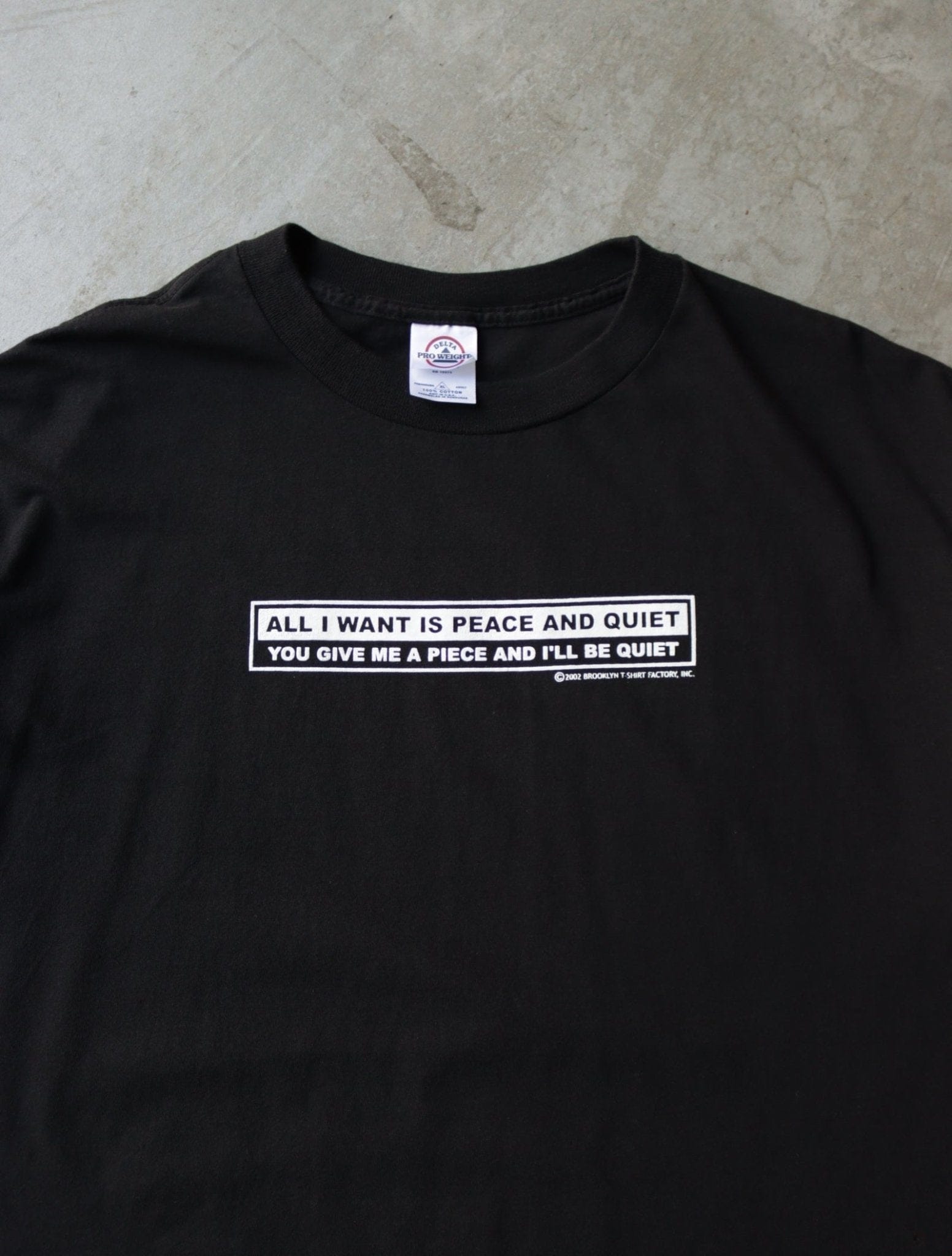 2000S PEACE AND QUIET TEE - TWO FOLD