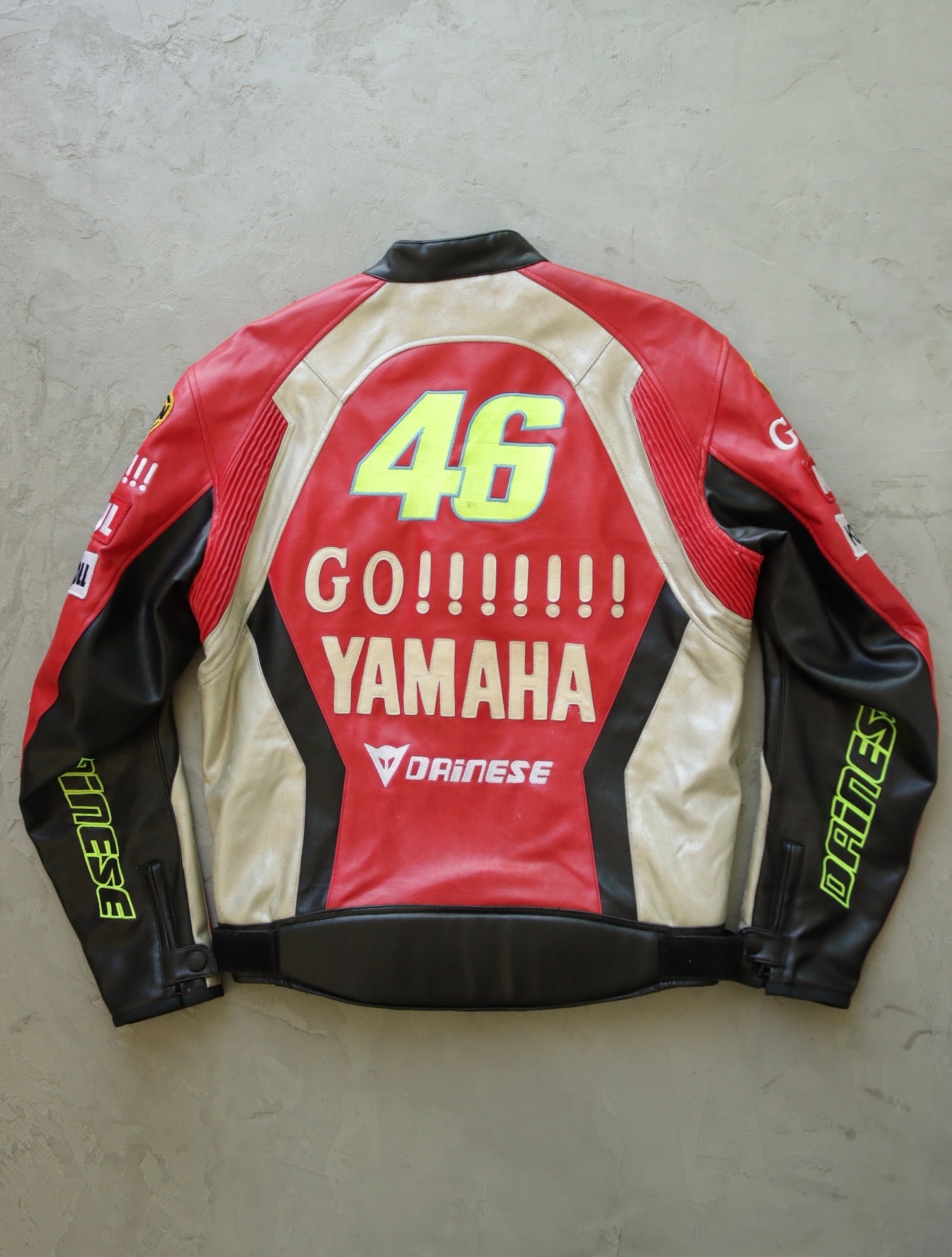 2000S YAMAHA GO!!!!!!! VINYL LEATHER RACING JACKET – TWO FOLD