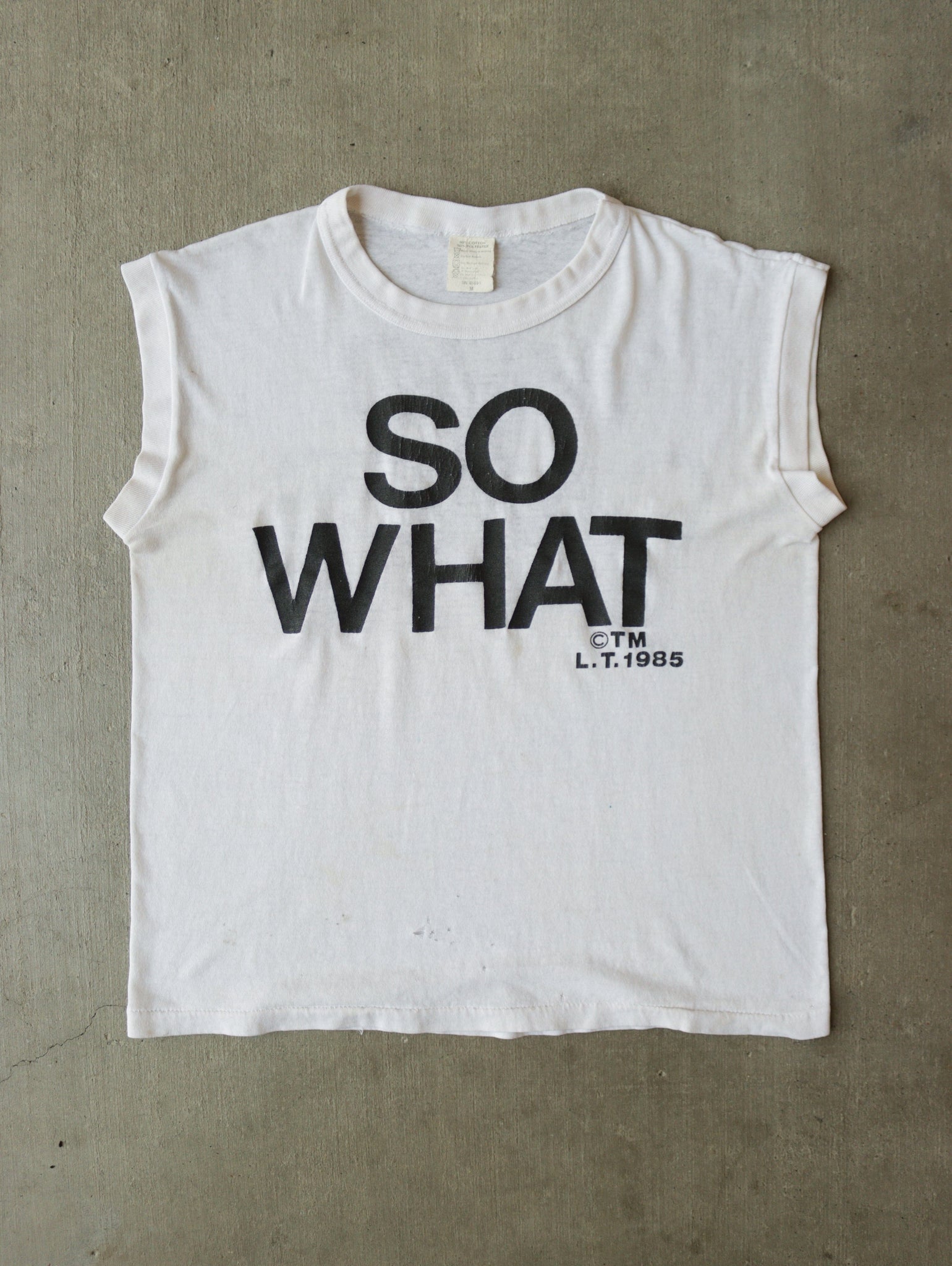 1980S SO WHAT TANK TOP TEE - S