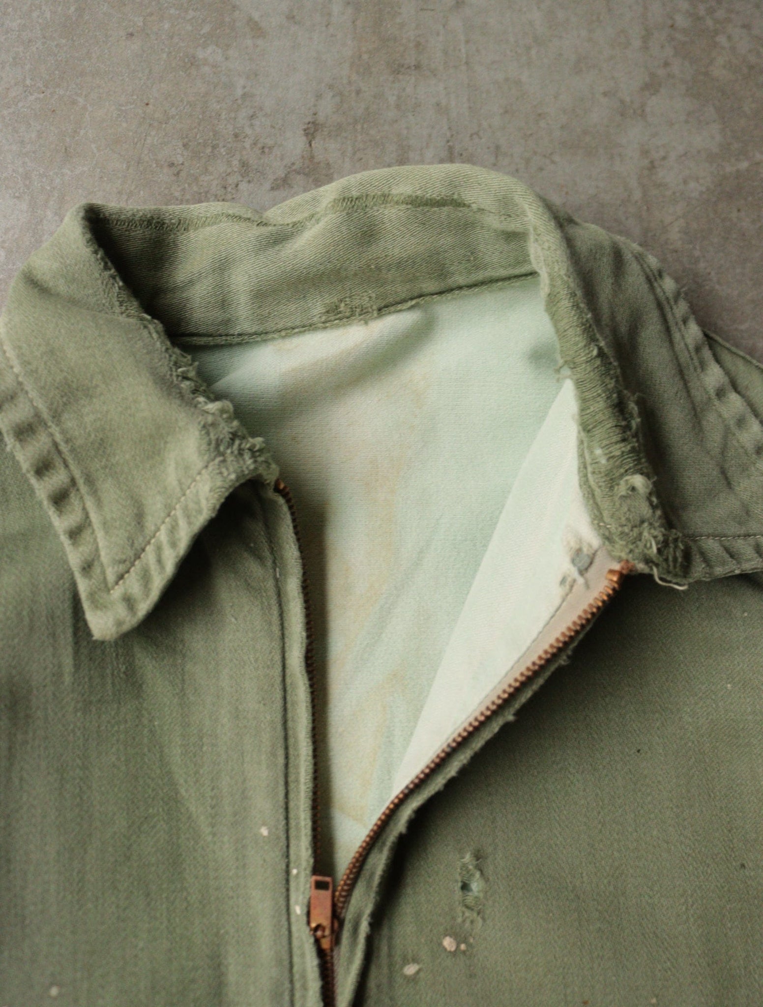 1950S TWO TONE REPAIRED WORK JACKET JACKET