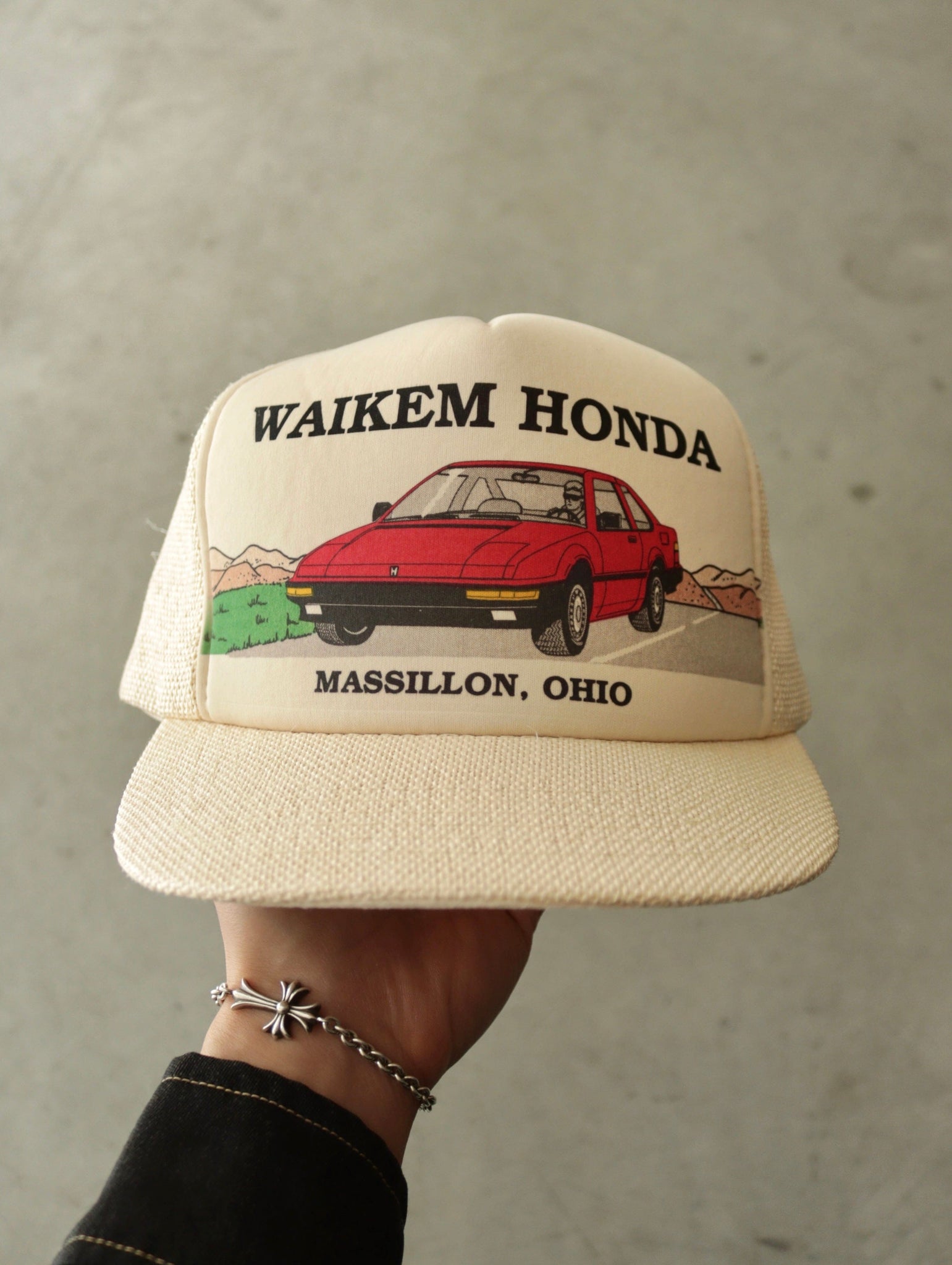 1980S 'WAIKEM HONDA' TRUCKER HAT - OS
